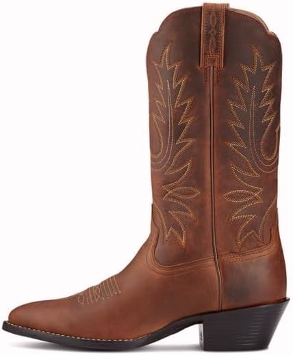 Ariat Heritage Round Toe Western Boots - Women’s Leather Cowgirl Boots Sz 8.5