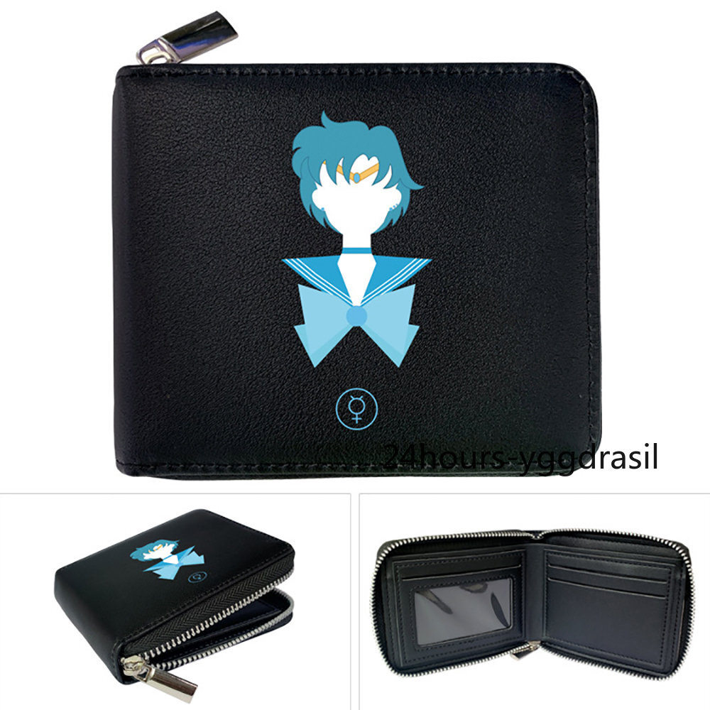 Anime Magic Lady Mercury Synthetic Leather Wallet Souvenir Wallet 002