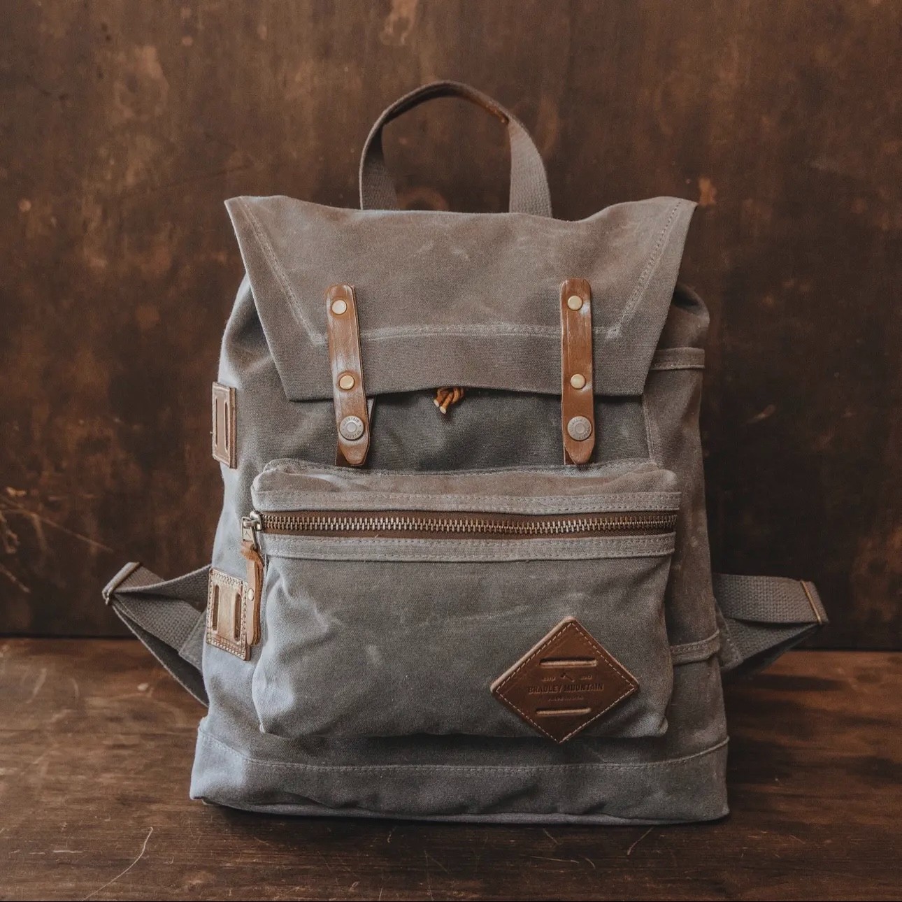 Bradley Mountain Muir Pack Waxed Canvas Backpack - Field Tan - Made in the USA