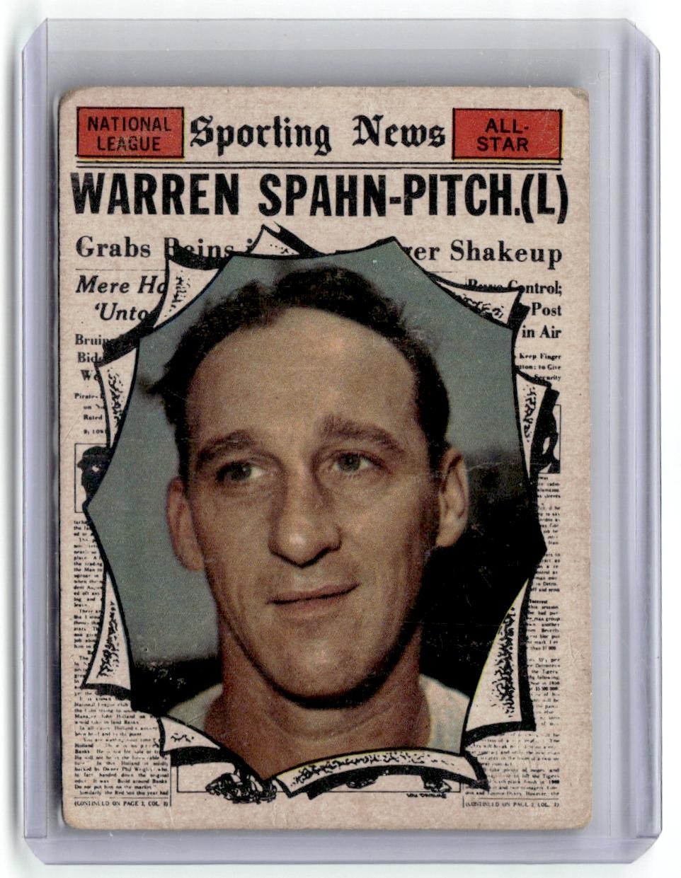 1961 Topps #589 Warren Spahn