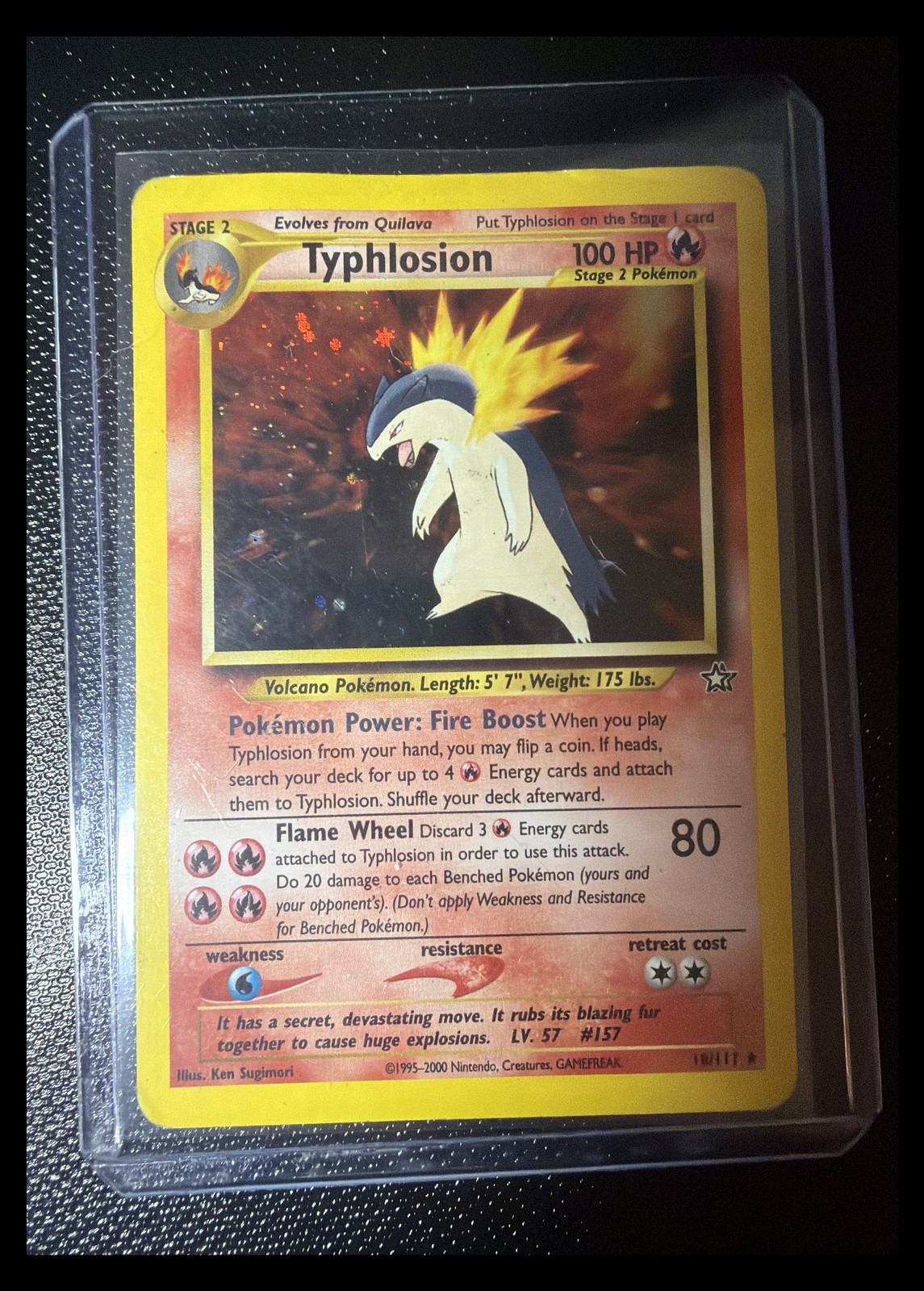 Pokemon Typhlosion 18/111 Neo Genesis Holo English Ungraded