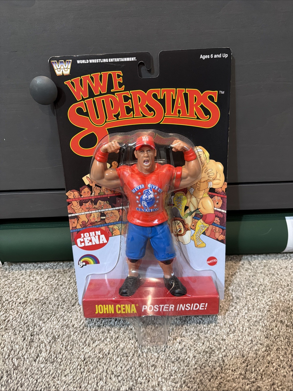 LJN WWE Wrestling Superstars John Cena Figure Black Card Signed Target Exclusive LJN WWE Wrestling Superstars John Cena Figure Black Card Signed Target Exclusive
