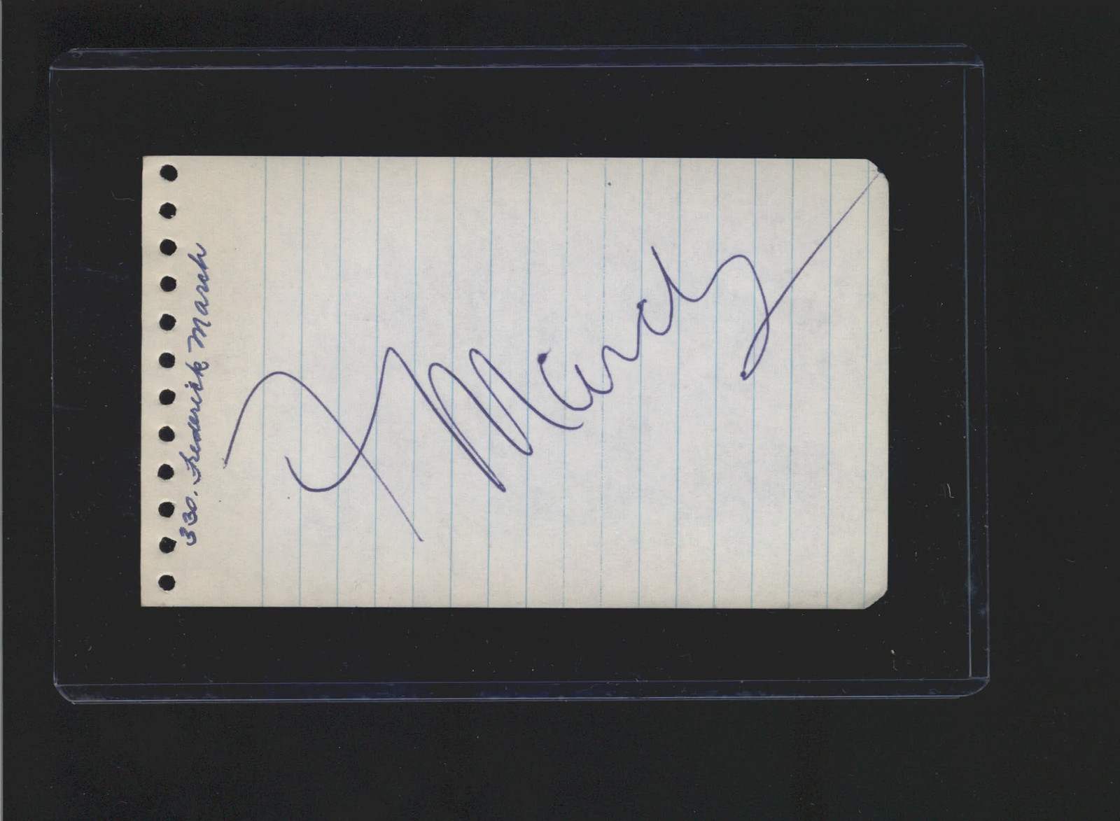 Fredric March - Signed Autograph Book Page - The Best Years of Our Lives
