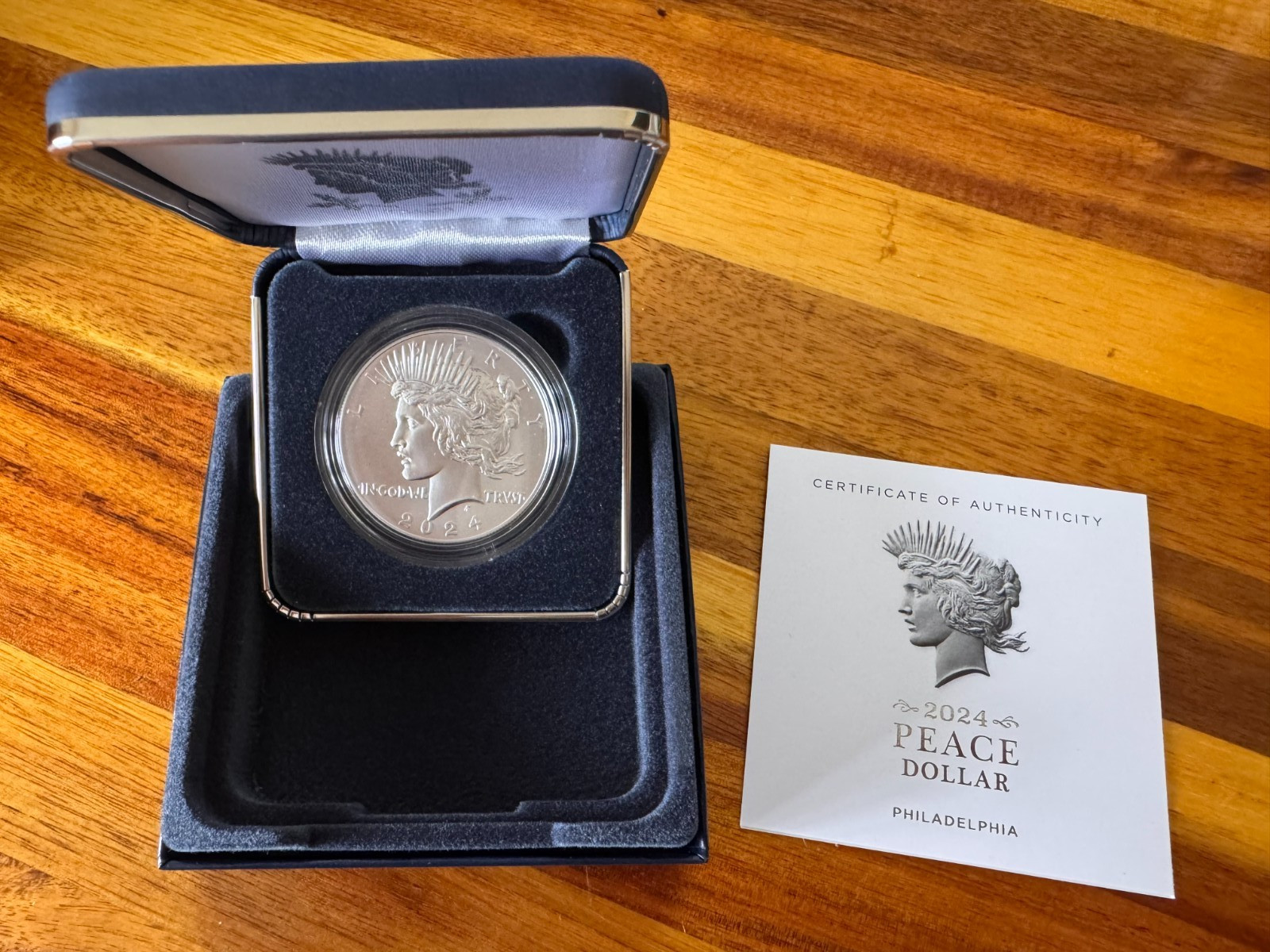 2024 U.S. Mint Peace Dollar Philadelphia Original Box/COA