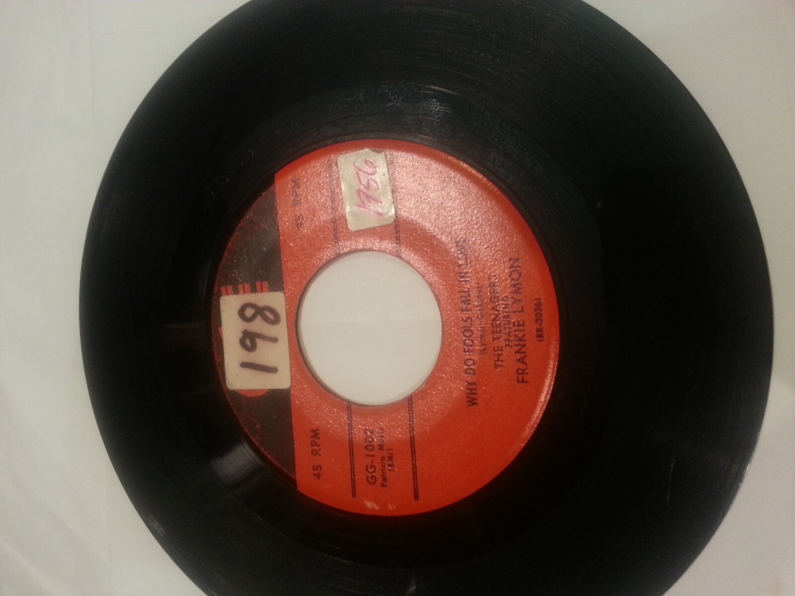 THE TEENAGERS Why Do Fools Fall In Love 1955 Vinyl 7\