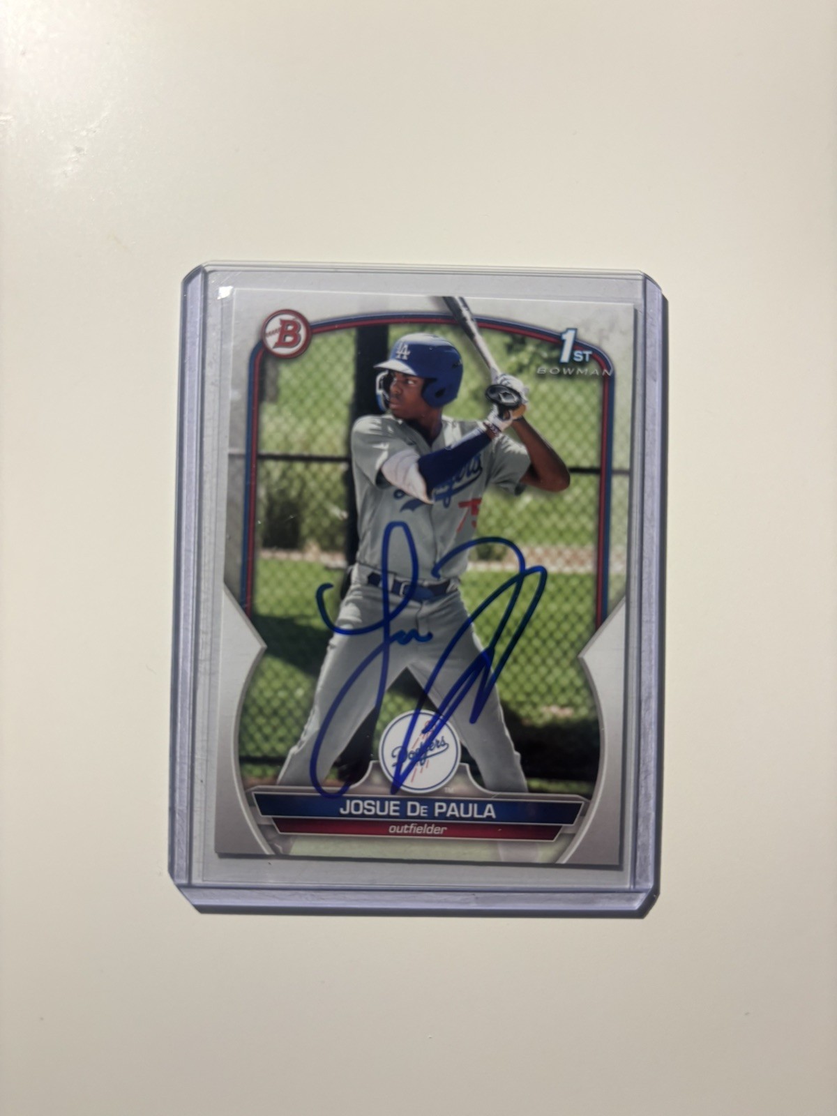 Josue De Paula 2023 Bowman 1st Paper #BP-111 Dodgers IP AUTO Signed Signature Josue De Paula 2023 Bowman 1st Paper #BP-111 Dodgers IP AUTO Signed Signature
