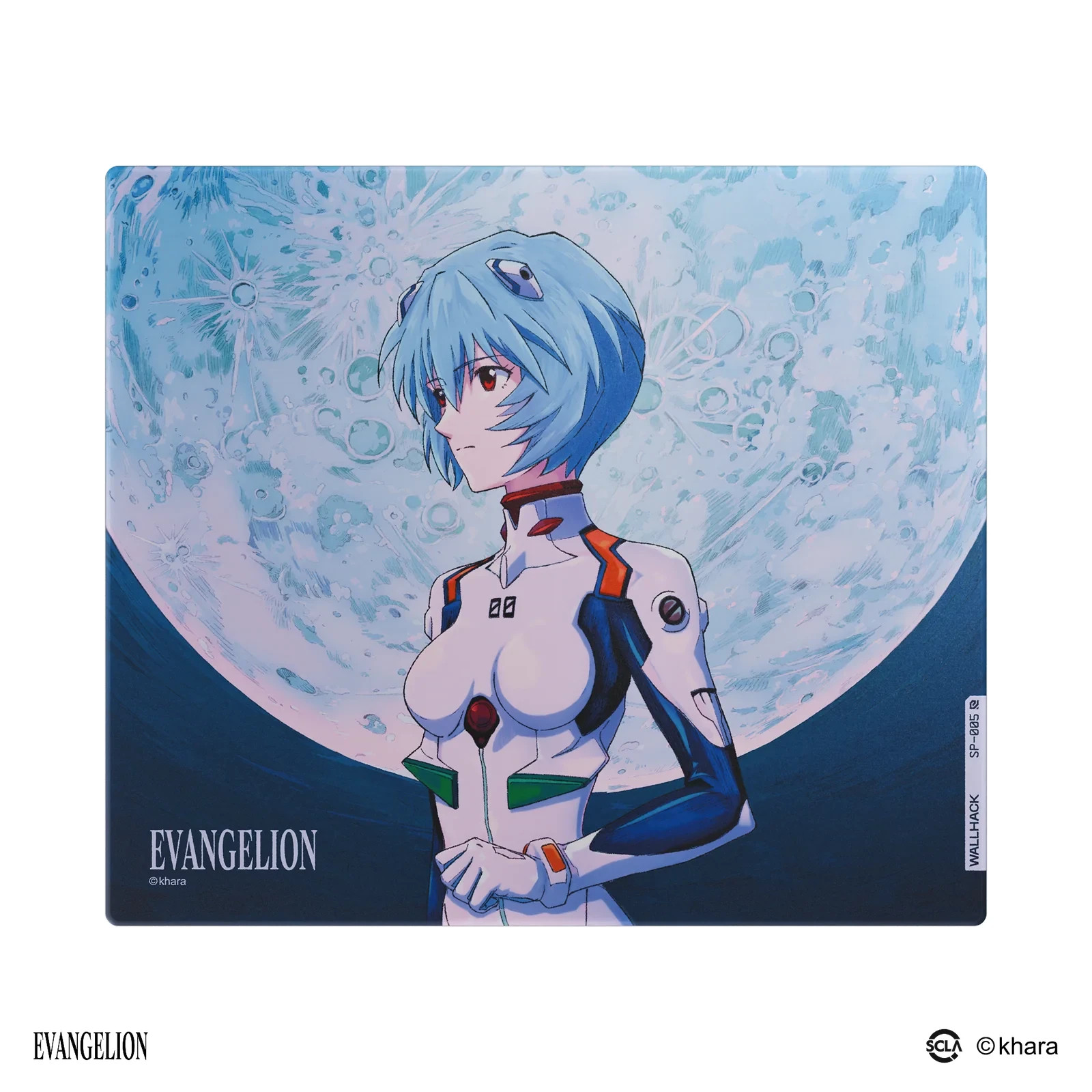 Wallhack Evangelion SP-005 Rei Ayanami Glass Mousepad (NIB)