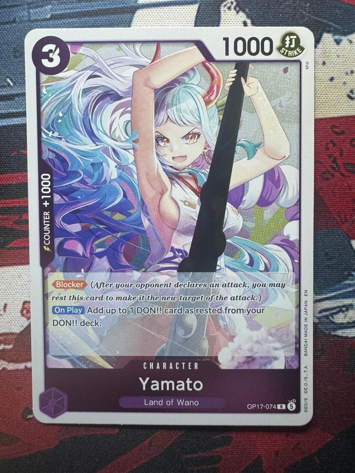 YAMATO OP17-074 Rare The World\'s Strongest Warriors One Piece Foil Near Mint