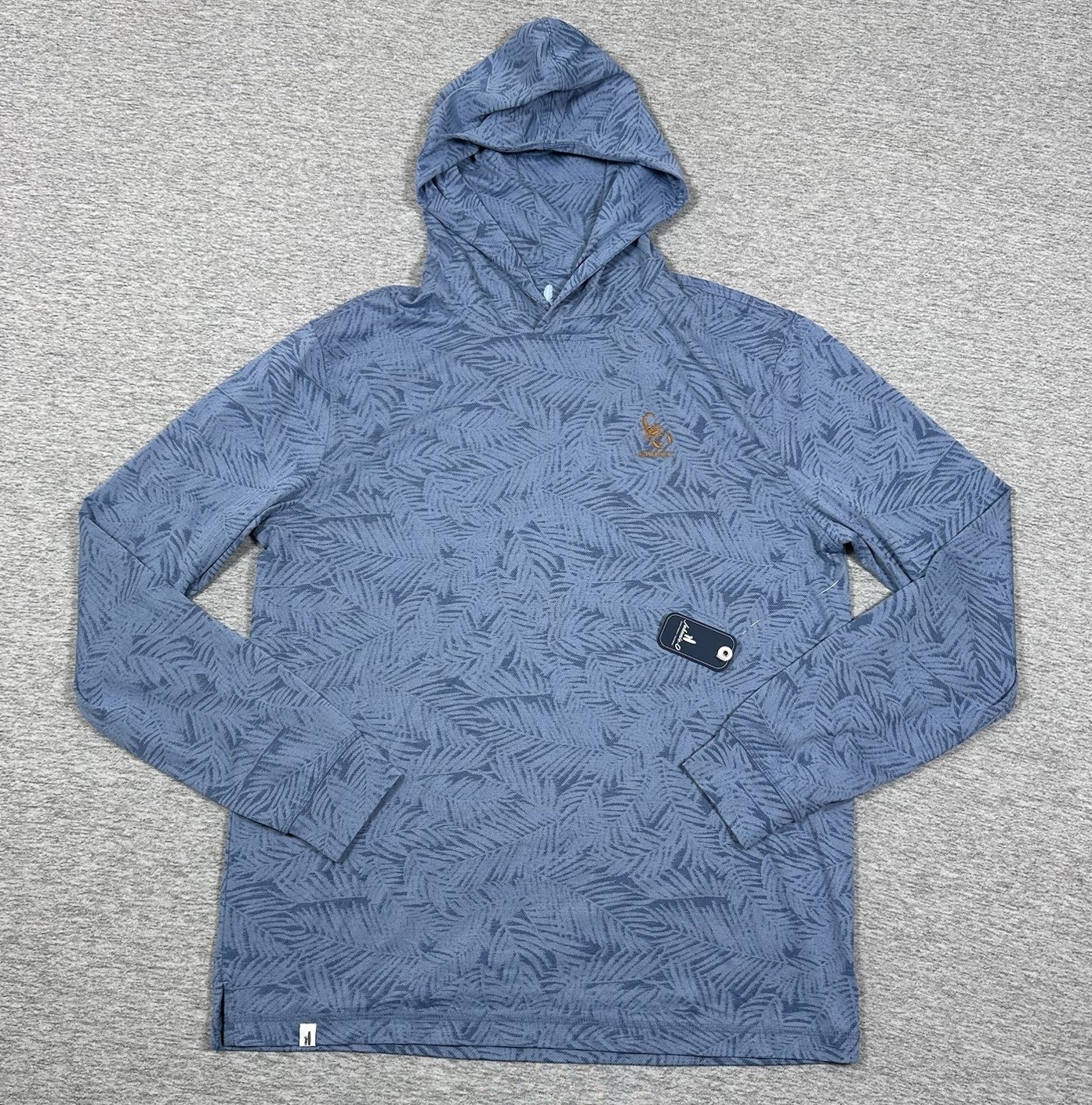 johnnie-O Hoodie Mens Medium Blue Featherweight Jaxson Performance Stretch NEW johnnie-O Hoodie Mens Medium Blue Featherweight Jaxson Performance Stretch NEW