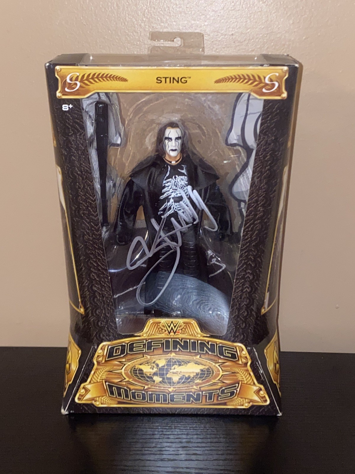Sting WWE Defining Moments Autographed Action Figure JSA Certified 