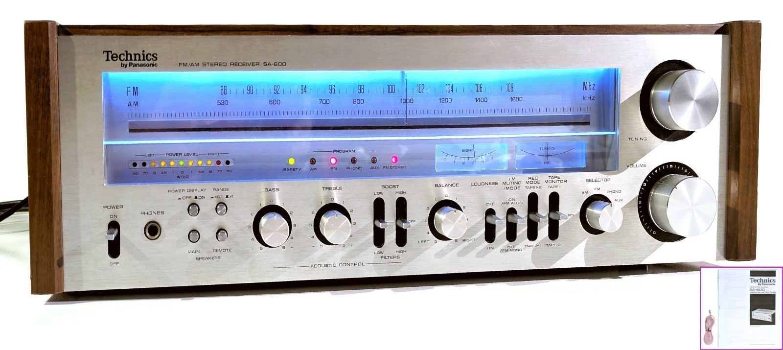 🔥【PRO SERVICED】Technics SA-600 Stereo 140W Receiver~XSTR/LED UPGRADES💥GUARANTY