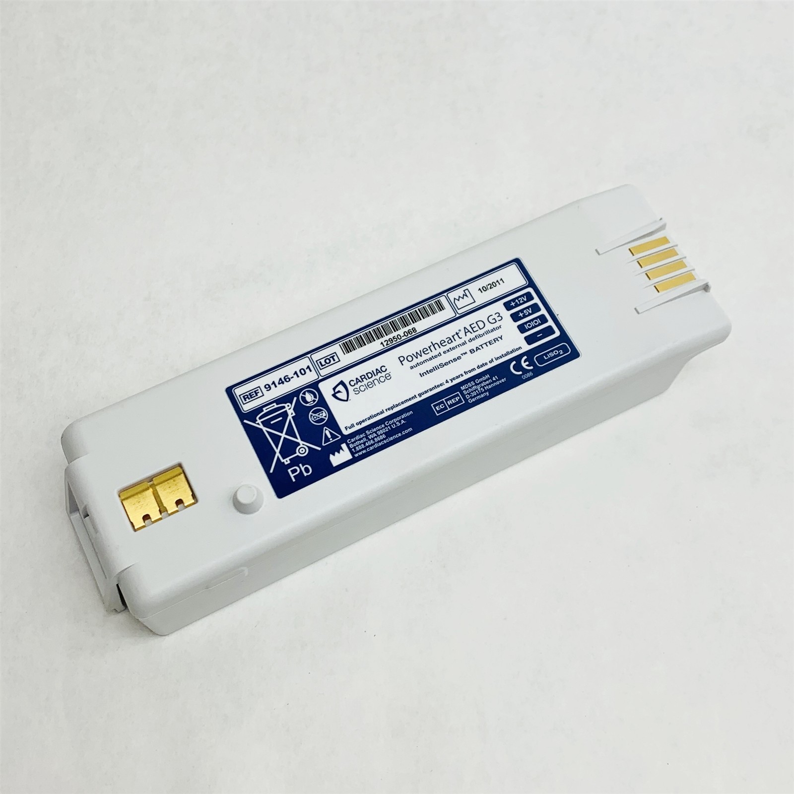 Cardiac Science 9146-101 PowerHeart AED G3 Mfg 10/2011 Intellisense Battery 25%