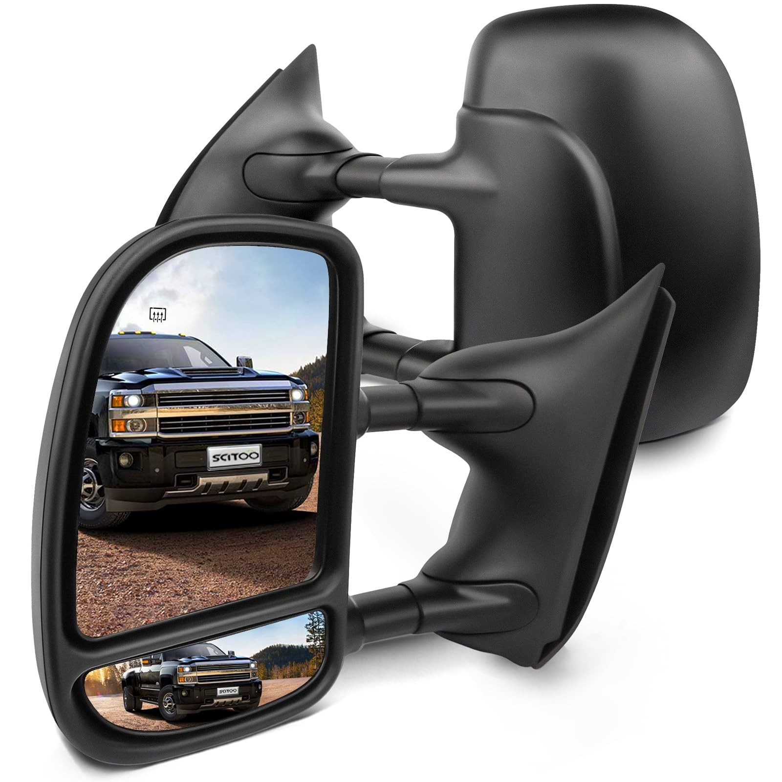 Power Heated Telescopic Folding Mirror Pair for Ford F250 F350 99 07 61095 96F