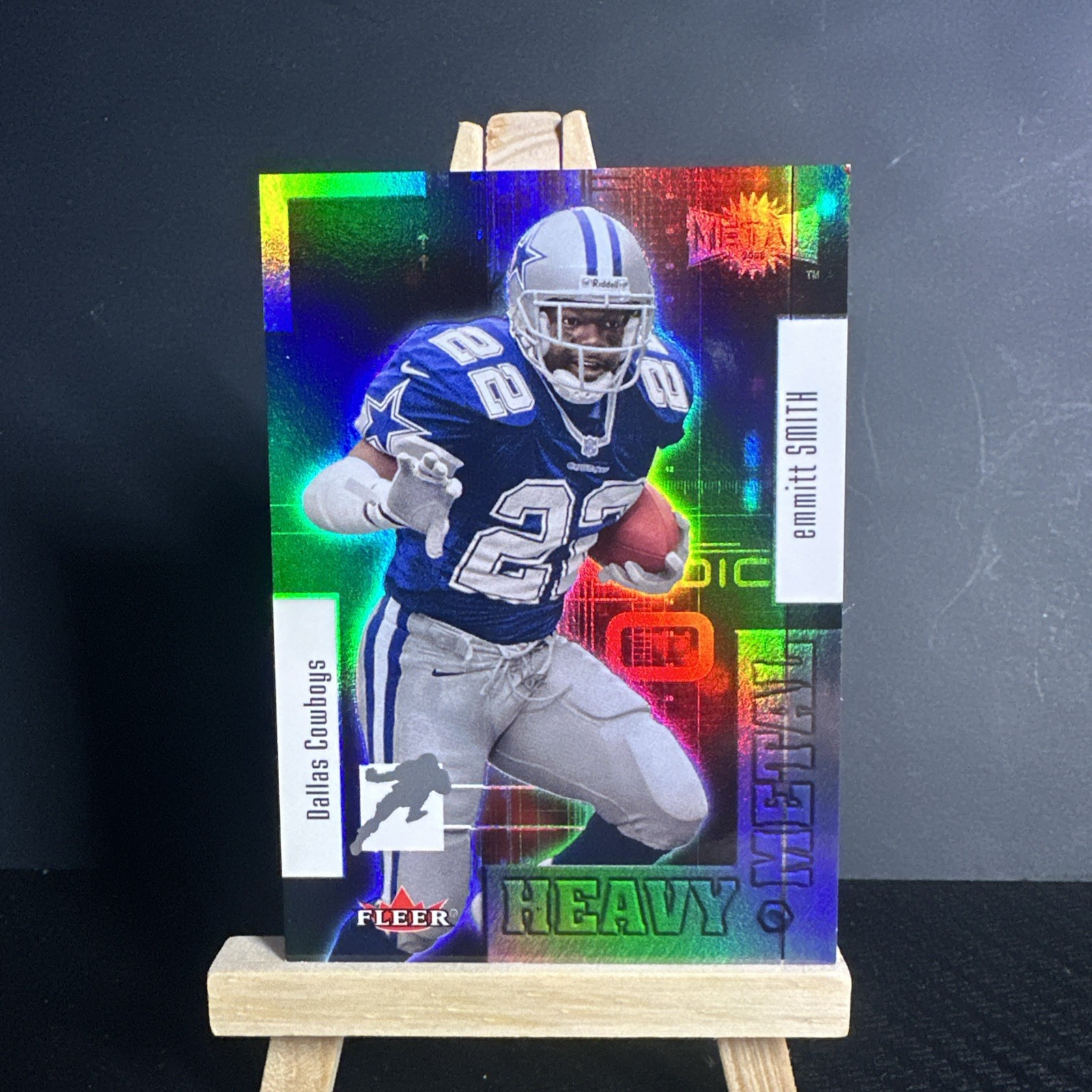 2000 Fleer Metal Heavy Metal Emmitt Smith #1HM NFL HOF Dallas Cowboys