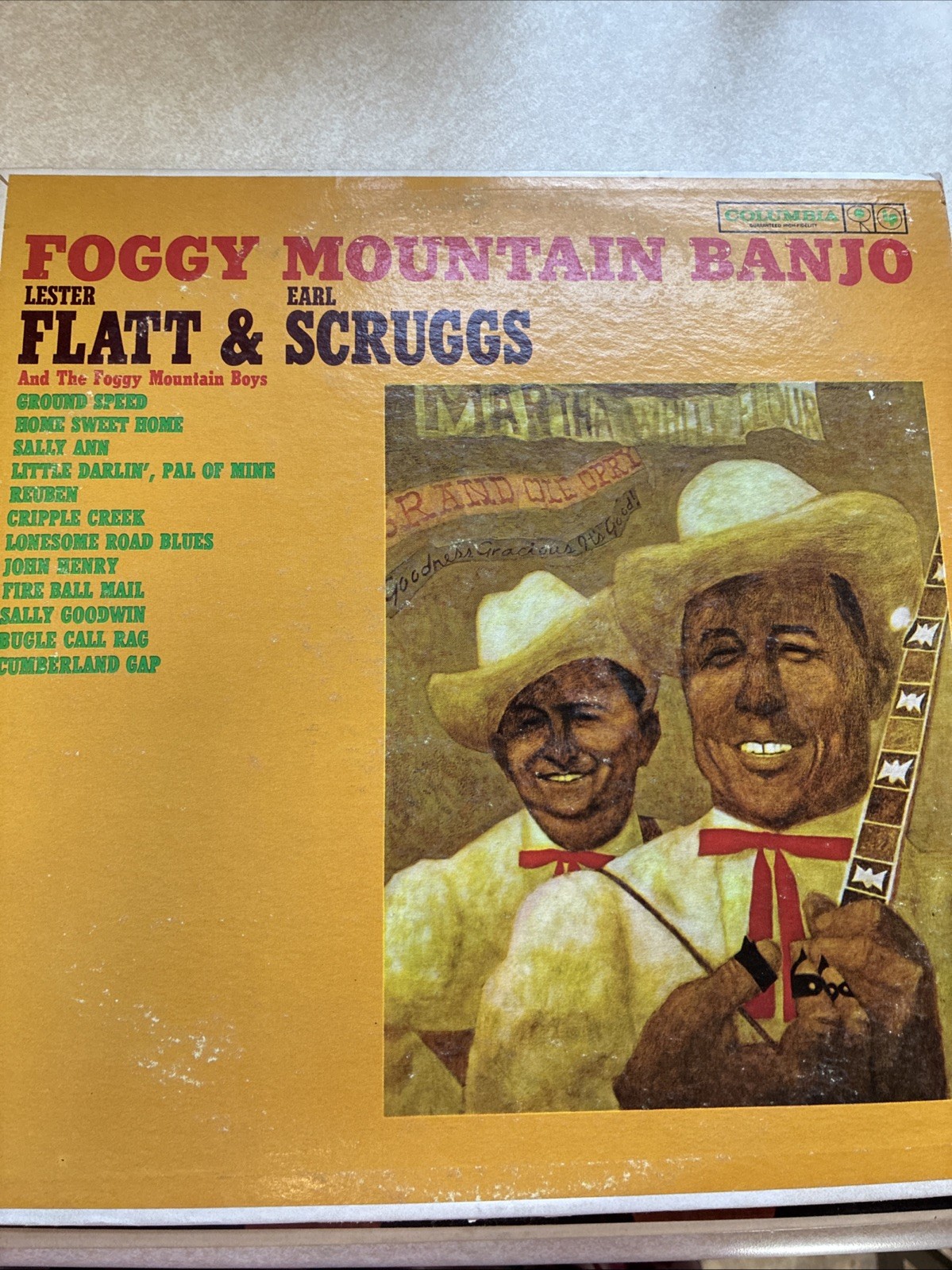 Lester Flatt & Earl Scruggs ~ Foggy Mountain Banjo (LP, 1962) Pitman 2 Eye / VG+