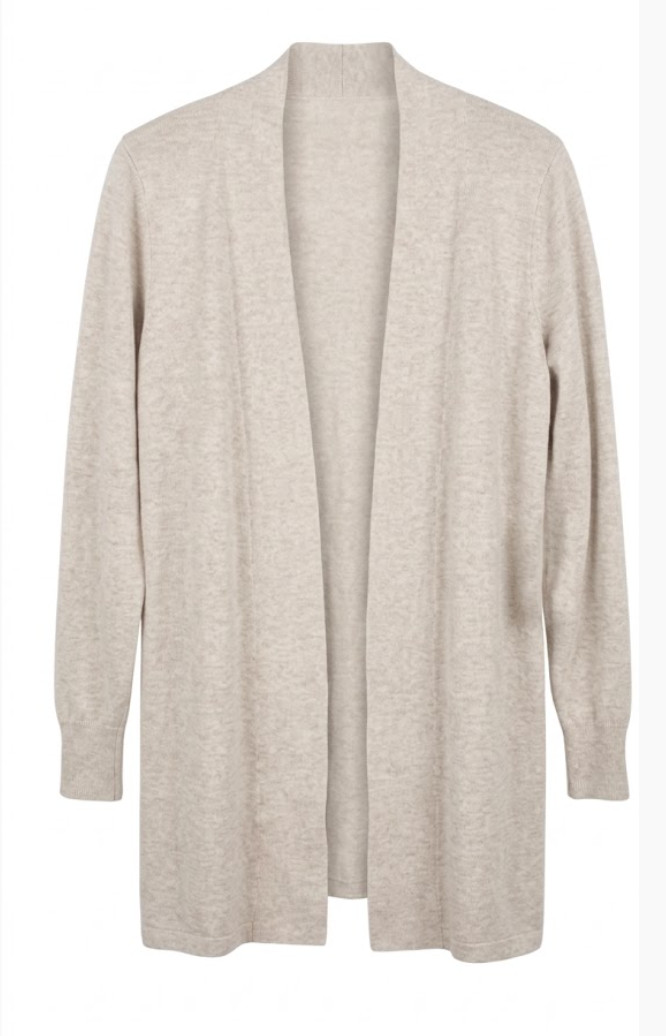 NWT Cyrus NYC Womens Silver Heather Grey Cartigan Size Large MSRP $79