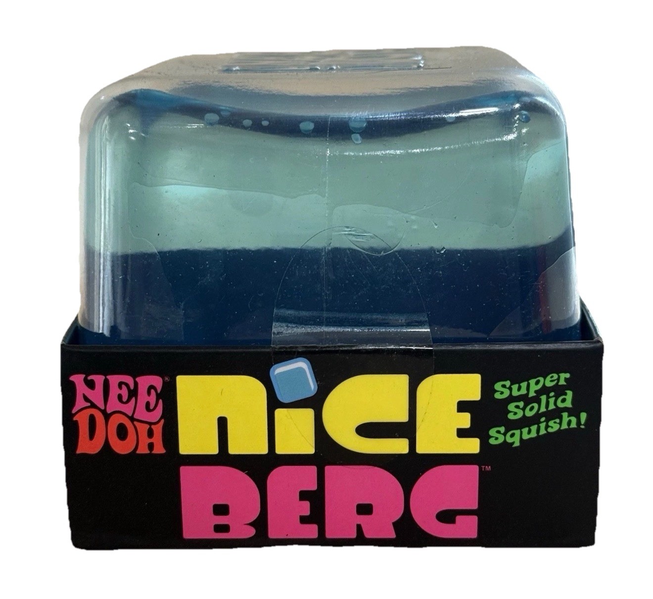 NEW Schylling NeeDoh Nice Berg BLUE Giant Nice Cube AUTHENTIC Fast Ship In Hand