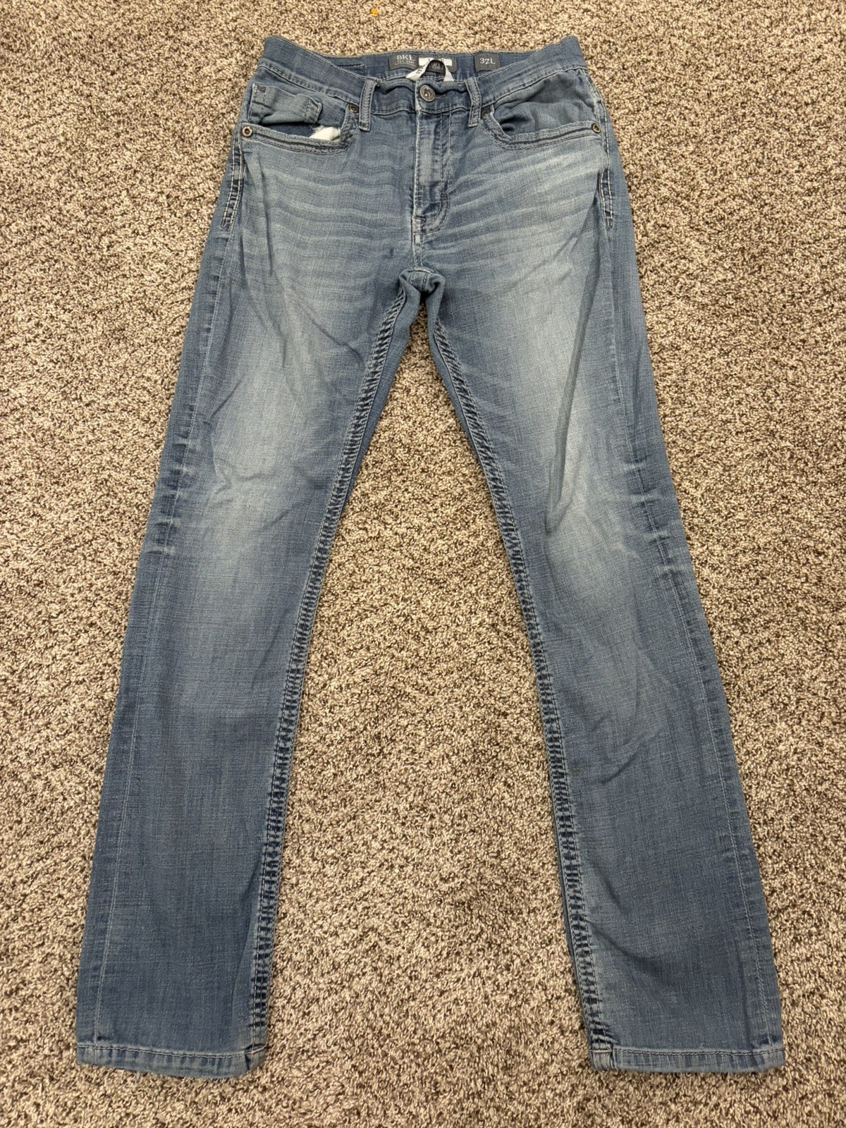BKE Jake Straight Leg Light Wash Straight Fit Men\'s Jeans Size 32L (32x30) BKE Jake Straight Leg Light Wash Straight Fit Men\'s Jeans Size 32L (32x30)