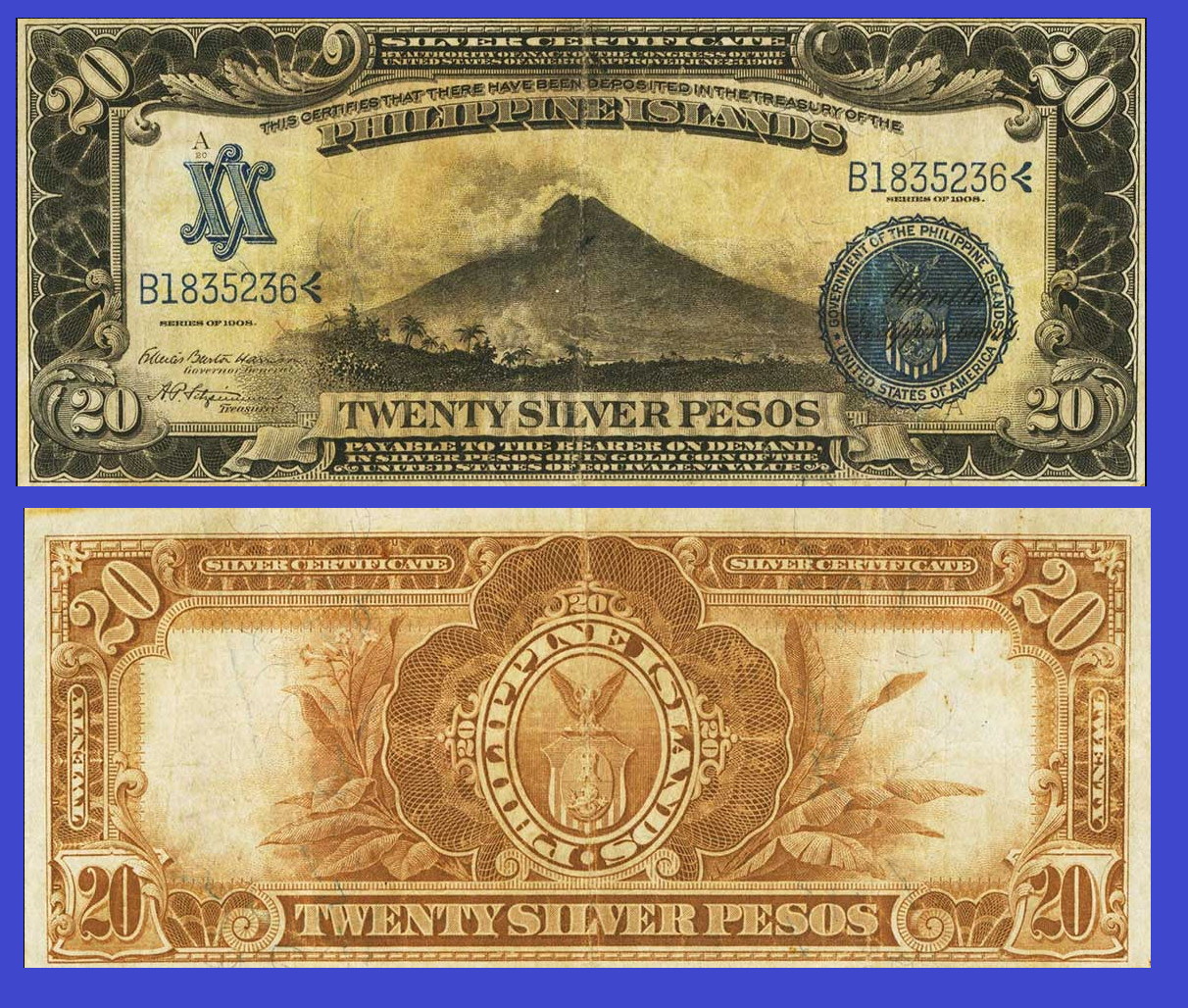 Philippines Filipina 20 pesos 1908 / Copy Philippines Filipina 20 pesos 1908 / Copy