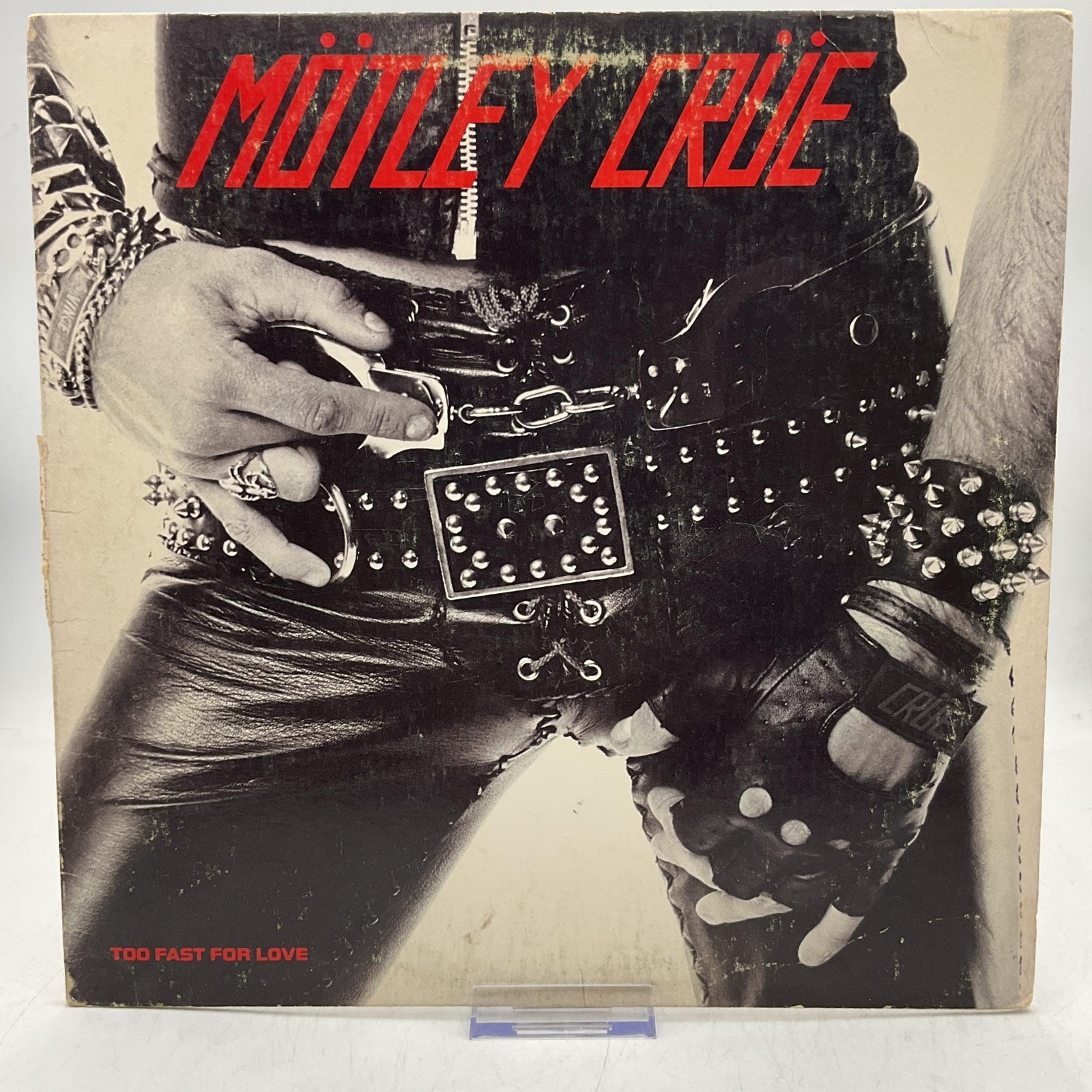 Vintage Mötley Crüe Too Fast For Love 12in Black Vinyl LP 1982 Elektra Rock