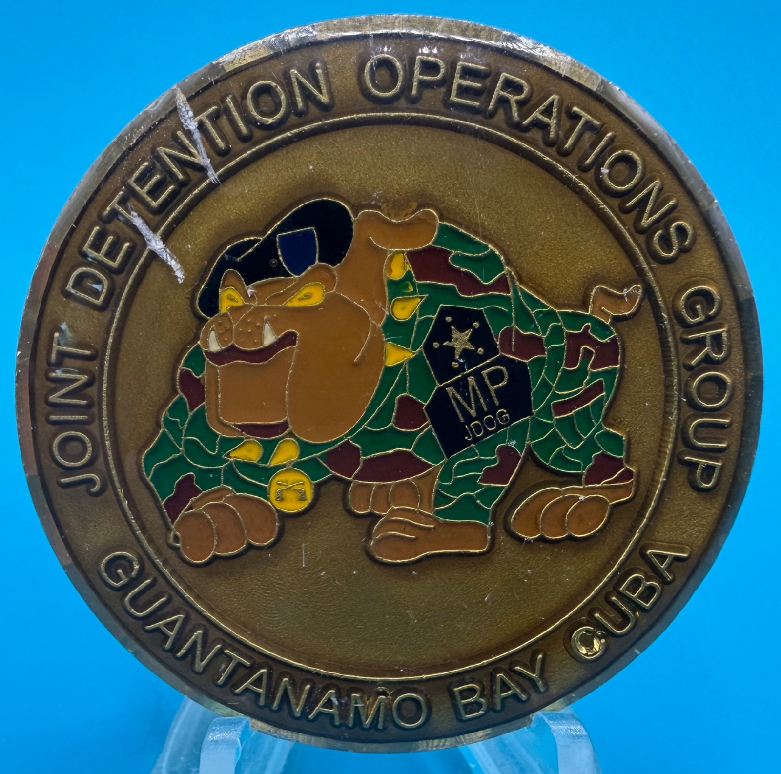 Vintage Joint Detention Operations Group Guantanamo Bay GTMO COL Challenge Coin