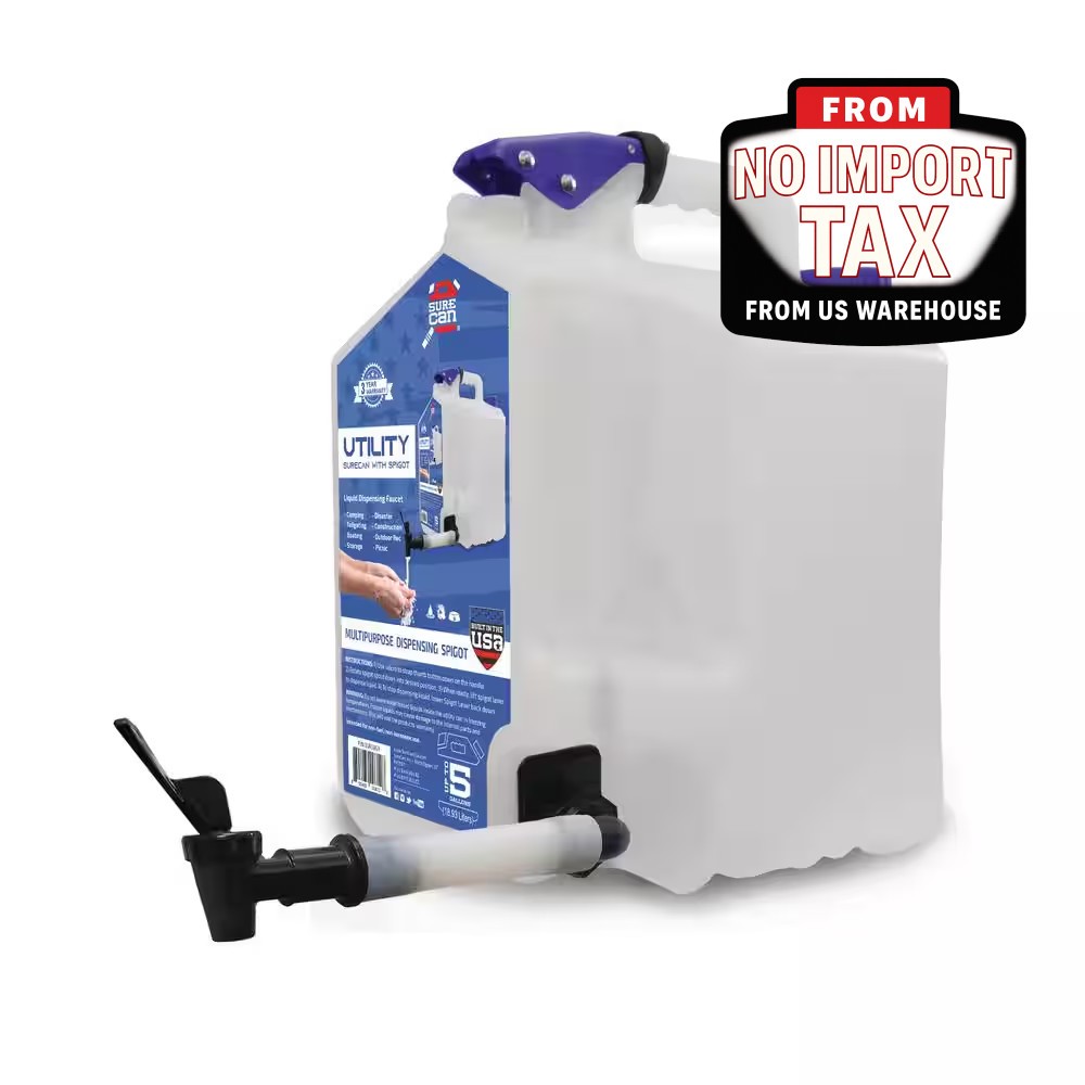 5 Gal. Utility Surecann with Spigot SUR5SU1 NEW Freeship from US