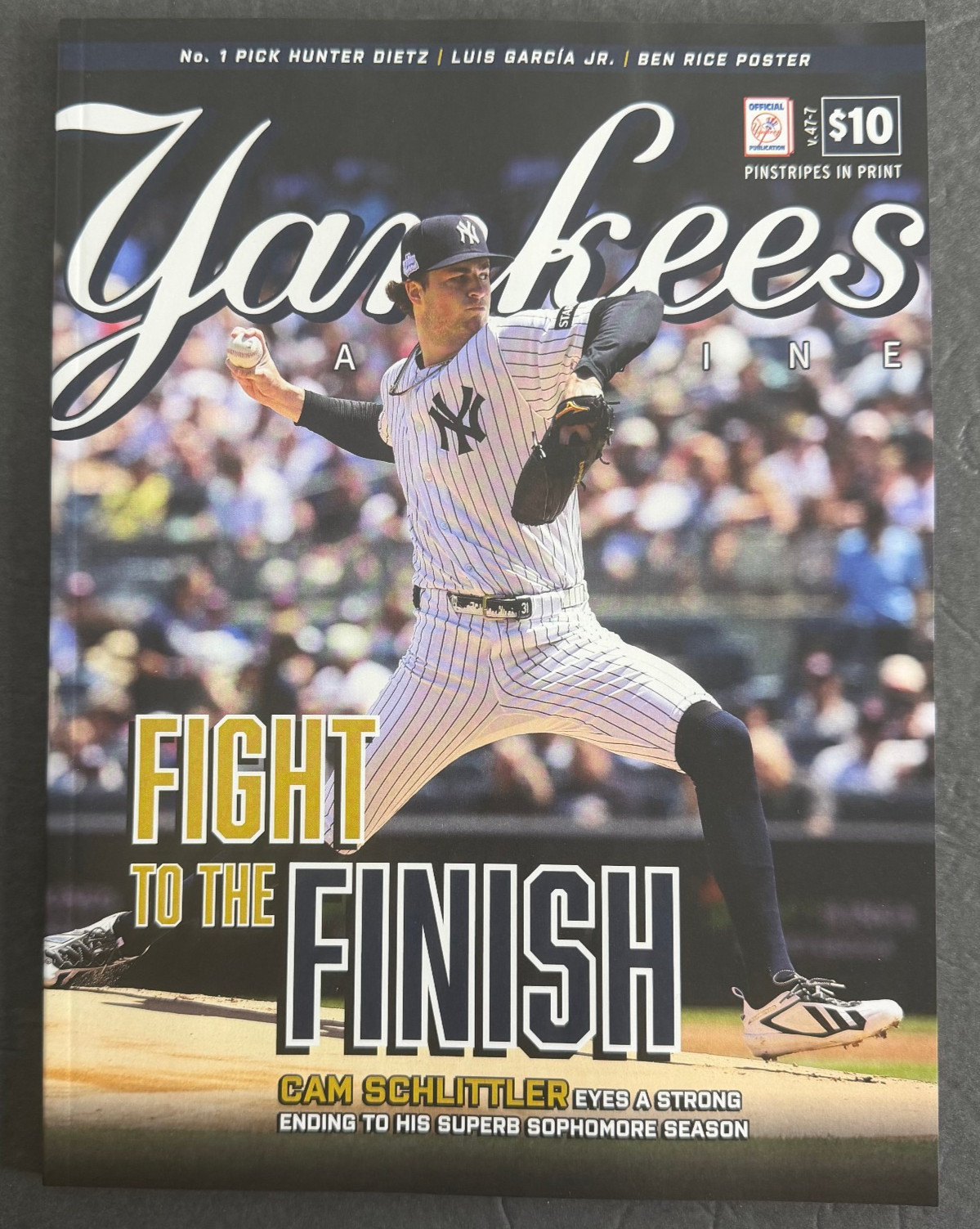 New York Yankees Magazine September 2026 Cam Schlittler , Aaron Judge , Ben Rice New York Yankees Magazine September 2026 Cam Schlittler , Aaron Judge , Ben Rice