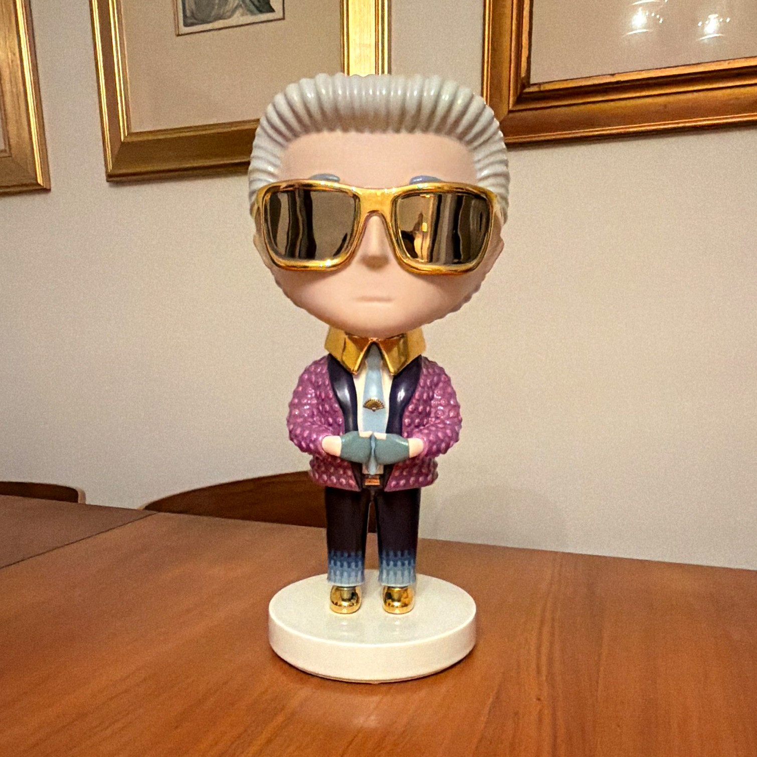 Karl Lagerfeld Bosa POP KARL Sculpture Elena Salmistraro 24K Gold