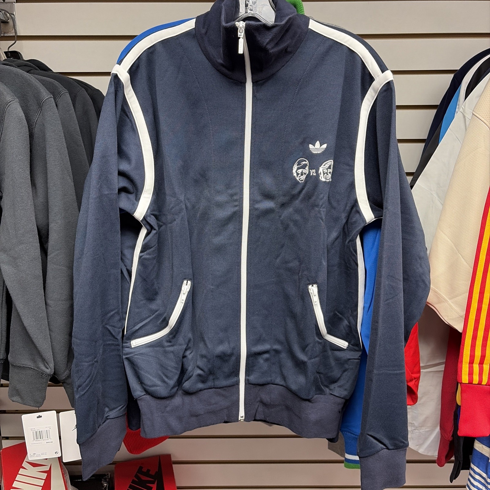 ADIDAS ORIGINALS STAN SMITH VS ILIE NASTASE TRACK JACKET Size Large Vintage Y2K ADIDAS ORIGINALS STAN SMITH VS ILIE NASTASE TRACK JACKET Size Large Vintage Y2K