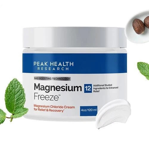Magnesium Freeze - Topical Magnesium Cream With Niacinamide For Joints Low BacCn
