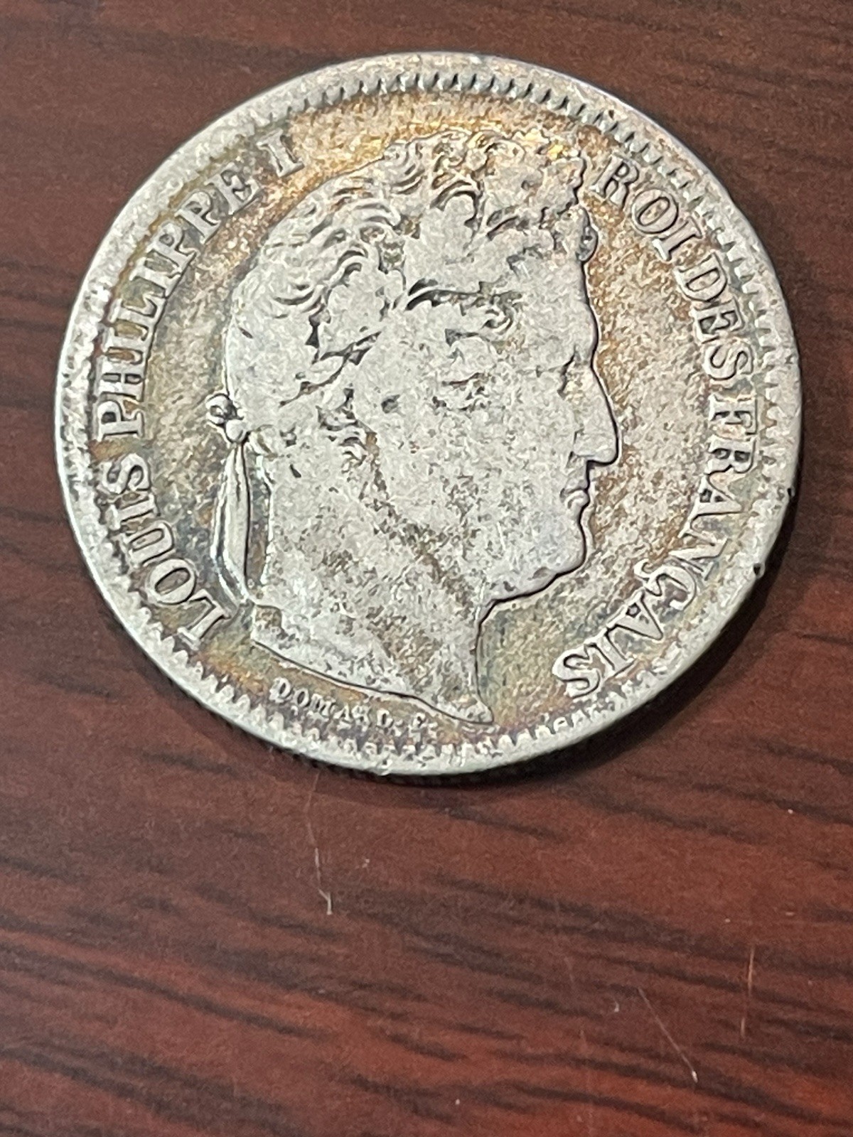 1839-A France 2 Francs Silver Coin Louis Philippe I Rare Low Mintage Key Date F
