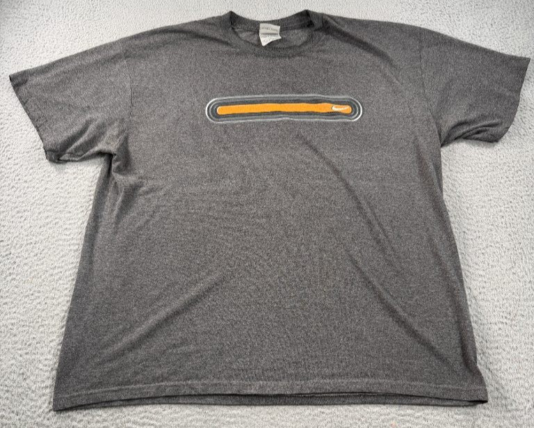 Vintage Nike Silver Tag Shirt Mens XL Gray Short Sleeve Center Swoosh Stripe Y2K Vintage Nike Silver Tag Shirt Mens XL Gray Short Sleeve Center Swoosh Stripe Y2K