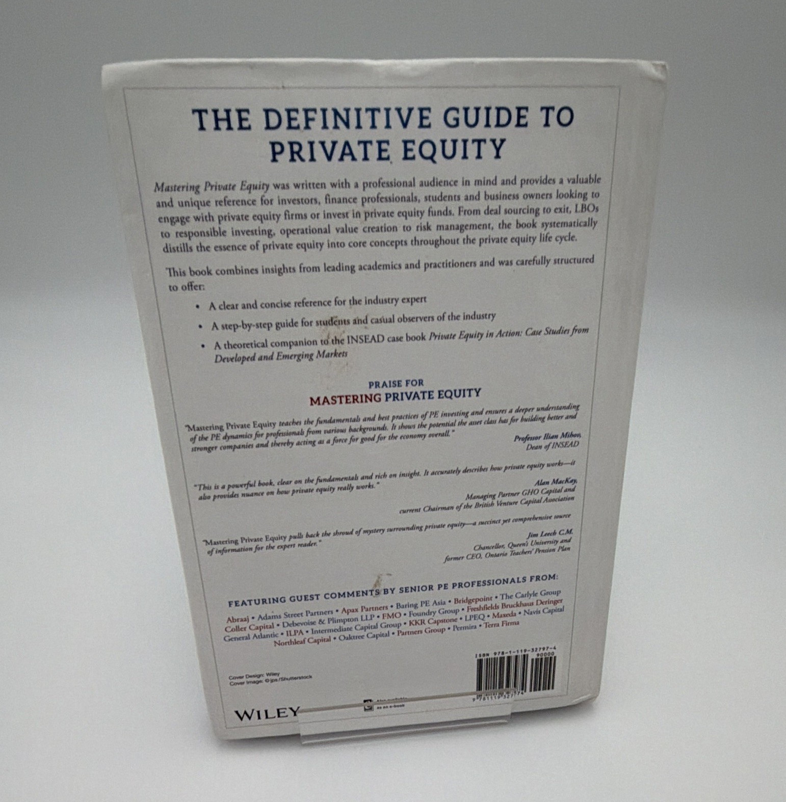 Wiley Finance Mastering Private Equity Zeisberger Prahl White HC 2017 DJ