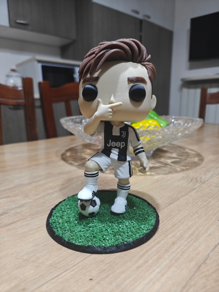 Dybala Juventus Dybala Mask Football Style Funko Pop Figurine With Grass