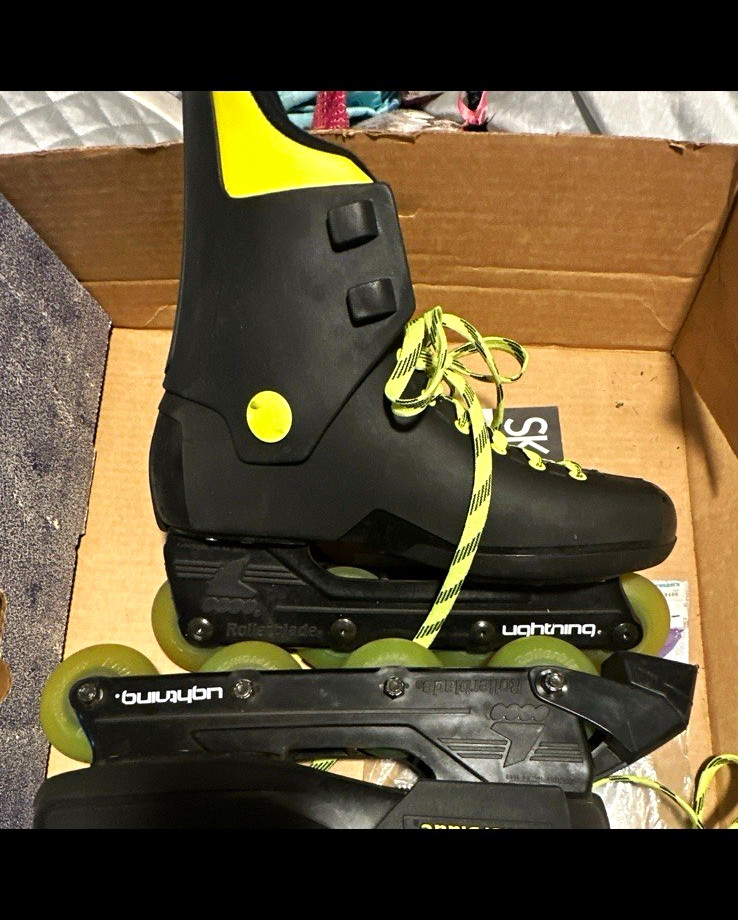 Rollerblade Lightning Women\'s Black/Yellow Inline Skates - Yellow/Black Colorway