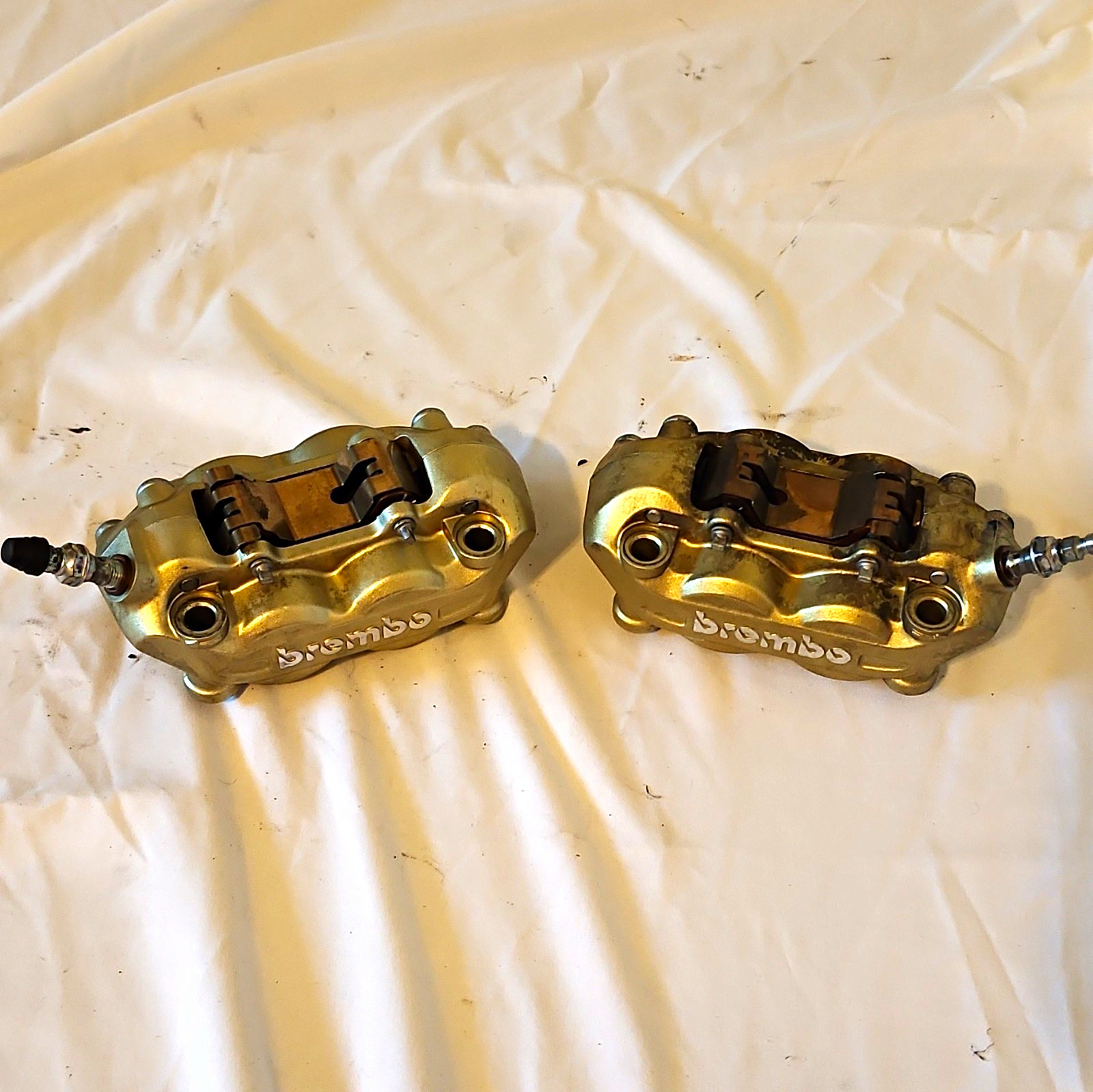 2004-2009 APRILIA RSV MILLE FACTORY TUONO OEM BREMBO BRAKE CALIPERS