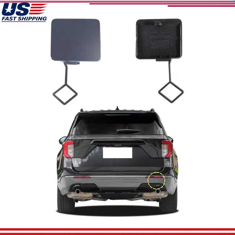 Ford Explorer 2020 2021 2022 2023 Rear Bumper Tow Hook Cover Small Lid Unpainted Ford Explorer 2020 2021 2022 2023 Rear Bumper Tow Hook Cover Small Lid Unpainted