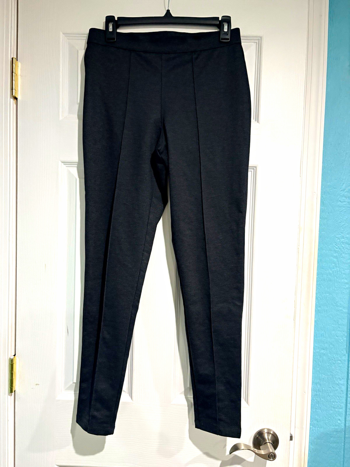 Simply Vera Vera Wang dark gray Herringbone Slim Pull-On Pants Mid Rise Simply Vera Vera Wang dark gray Herringbone Slim Pull-On Pants Mid Rise