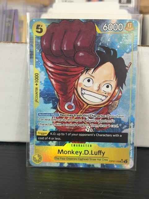 One Piece Monkey D.Luffy OP07-109 Alt Art Parallel One Piece Monkey D.Luffy OP07-109 Alt Art Parallel
