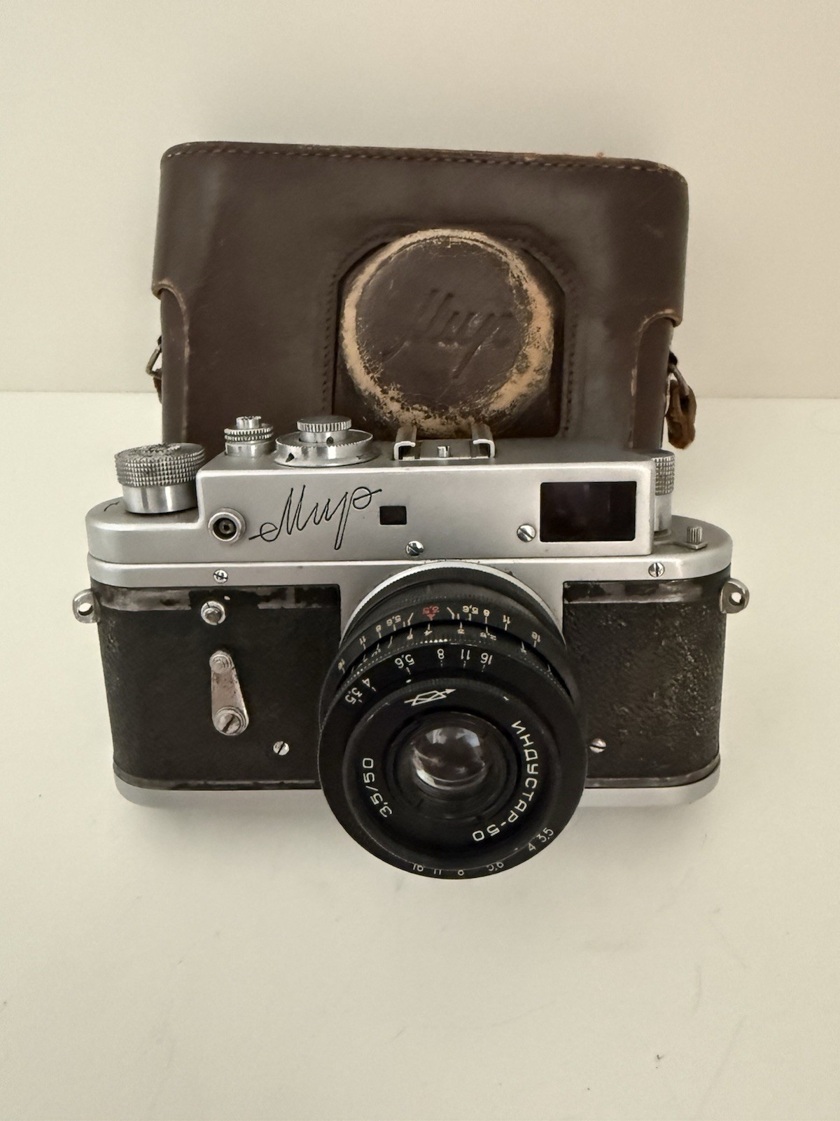 Mir Soviet Rangefinder Camera + Industar-50 works correctly