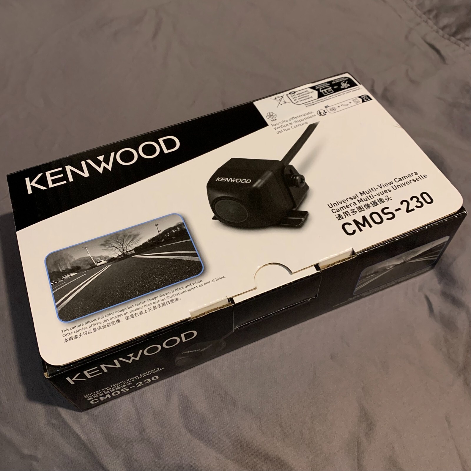 ⚡SHIP SAME DAY⚡ Kenwood CMOS-230 Universal Rear-View Camera Black [NEW IN BOX]