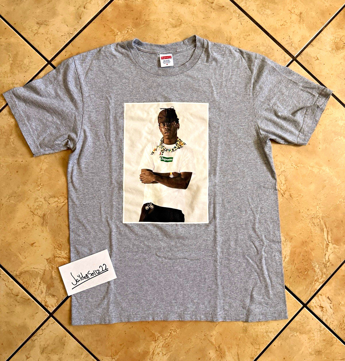 Supreme x Tyler The Creator Photo Gray T-shirt #supreme