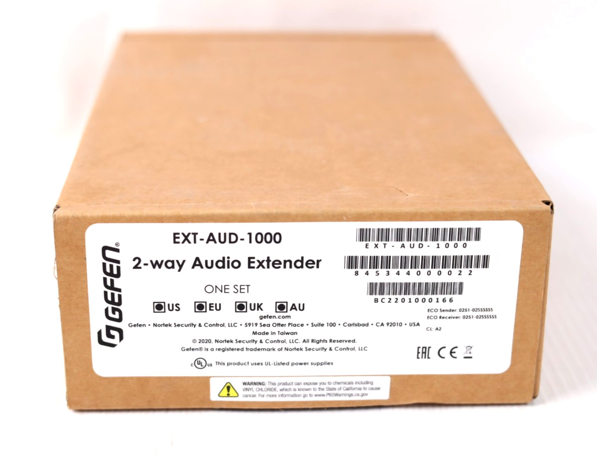Gefen EXT-AUD-1000 2-way Audio Extender over one CAT-5 New w120
