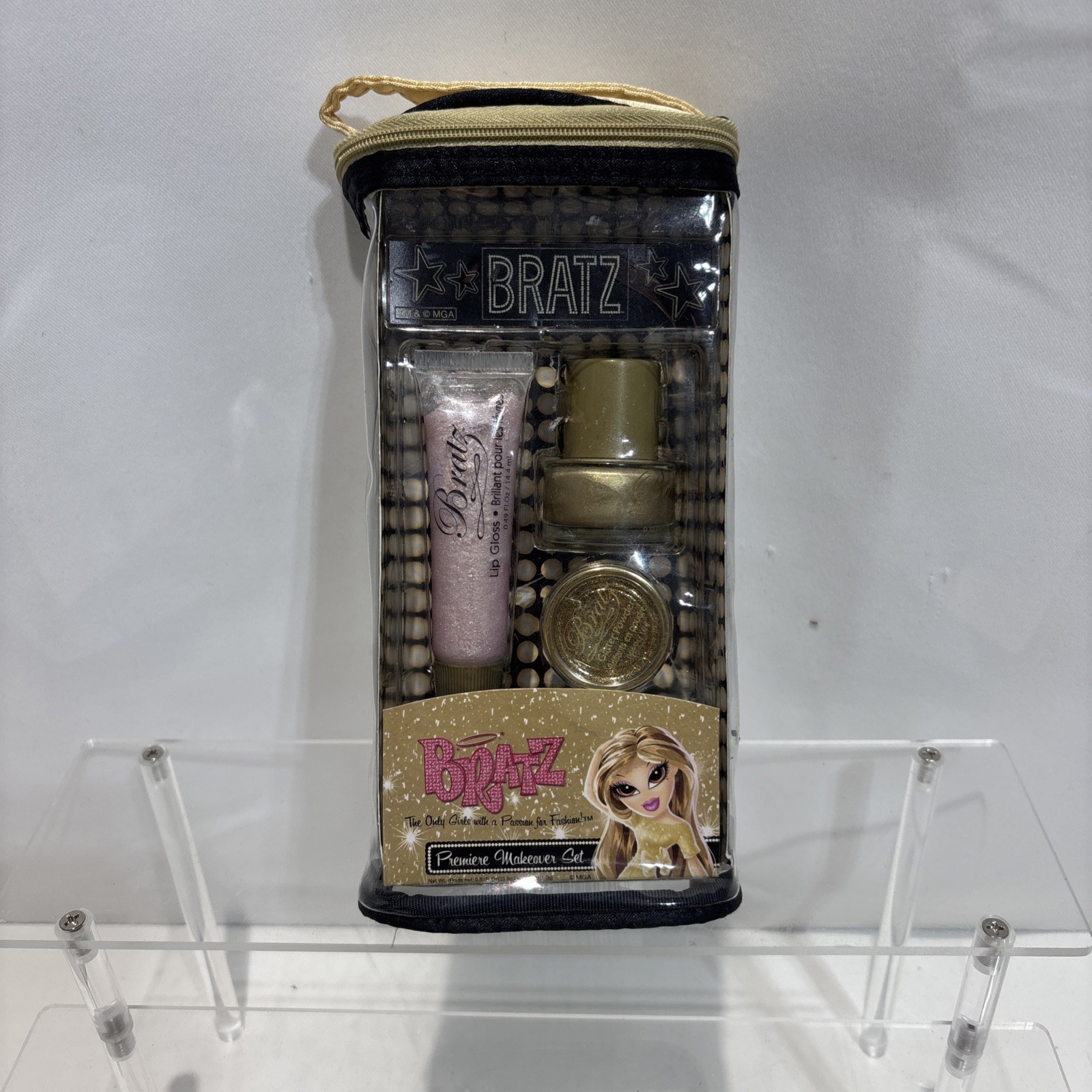 Vintage MGA Bratz Makeup Premiere Makeover Set 2007 LIP / Nail Polish/ Glitter