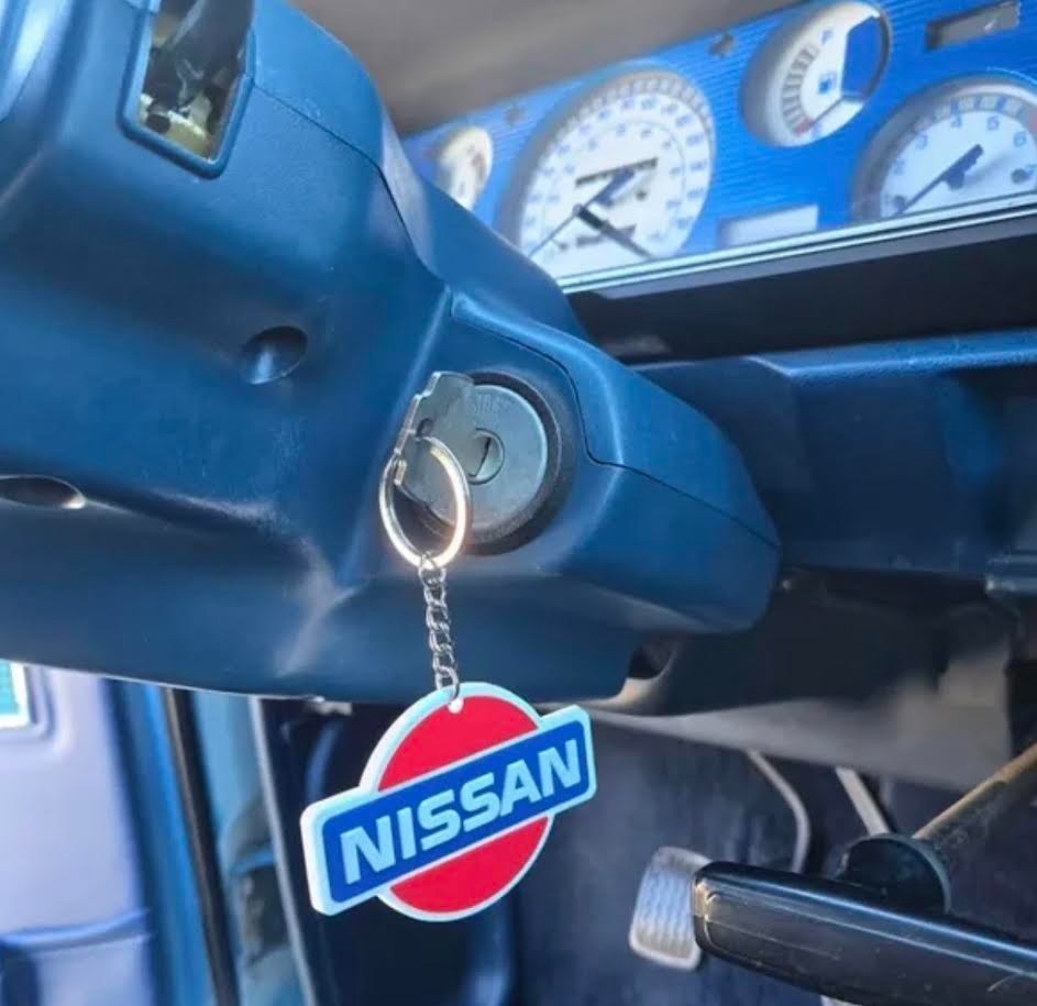 Vintage 1980-90's Nissan keychain pvc soft plastic