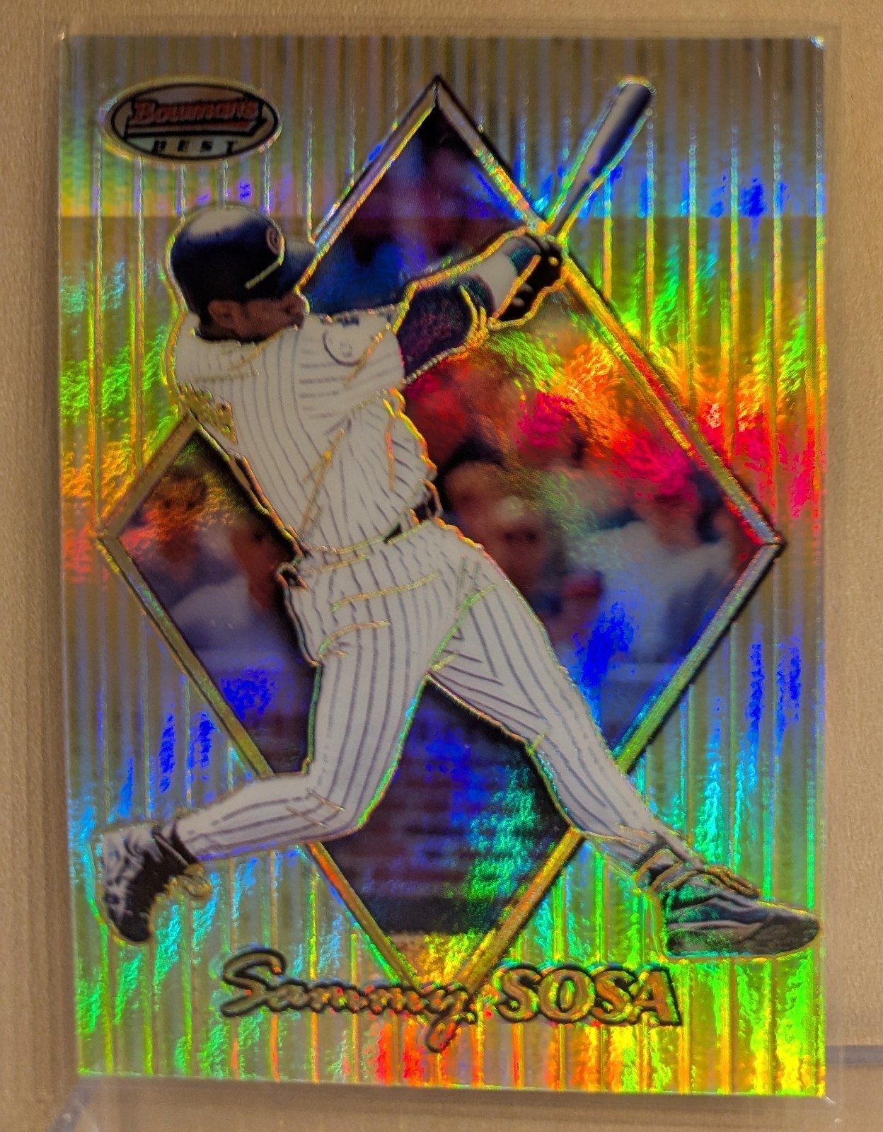 1999 Bowman's Best REFRACTOR #66 Sammy Sosa Cubs RARE PARALLEL /400 1999 Bowman's Best REFRACTOR #66 Sammy Sosa Cubs RARE PARALLEL /400
