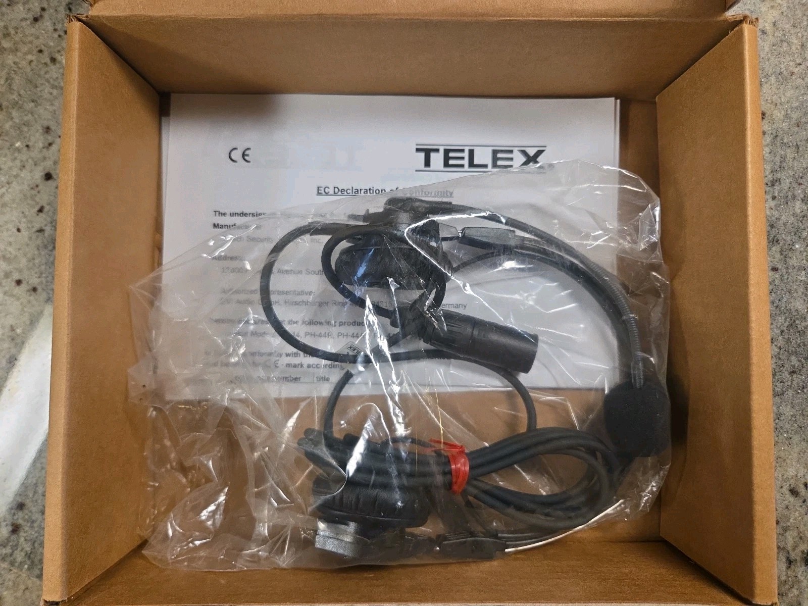 NEW Telex PH-44 RTS Dual Sided Headset XLR 5-Pin