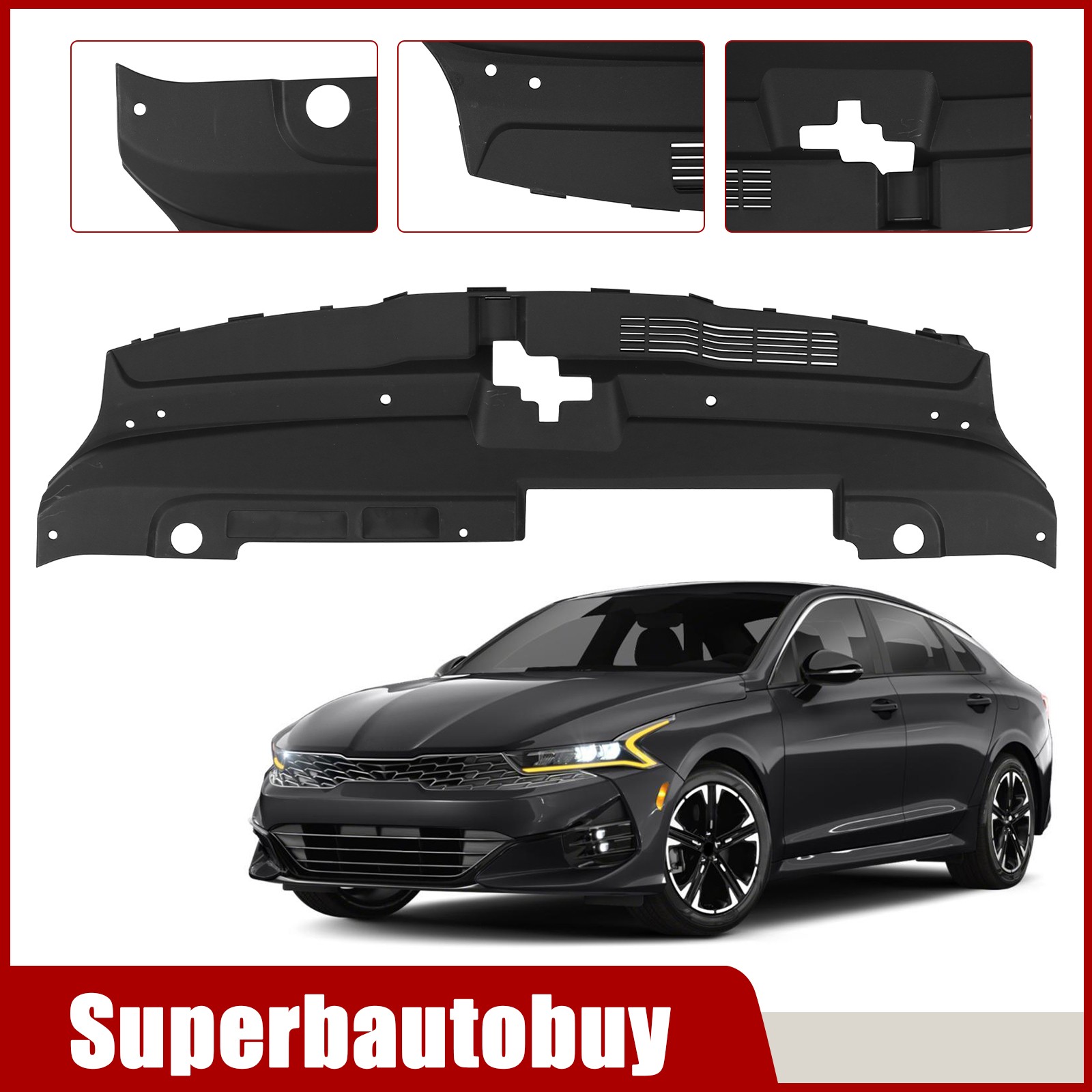 For Kia K5 2021 2022 2023 Front Radiator Grille Sight Shield Upper Cover New