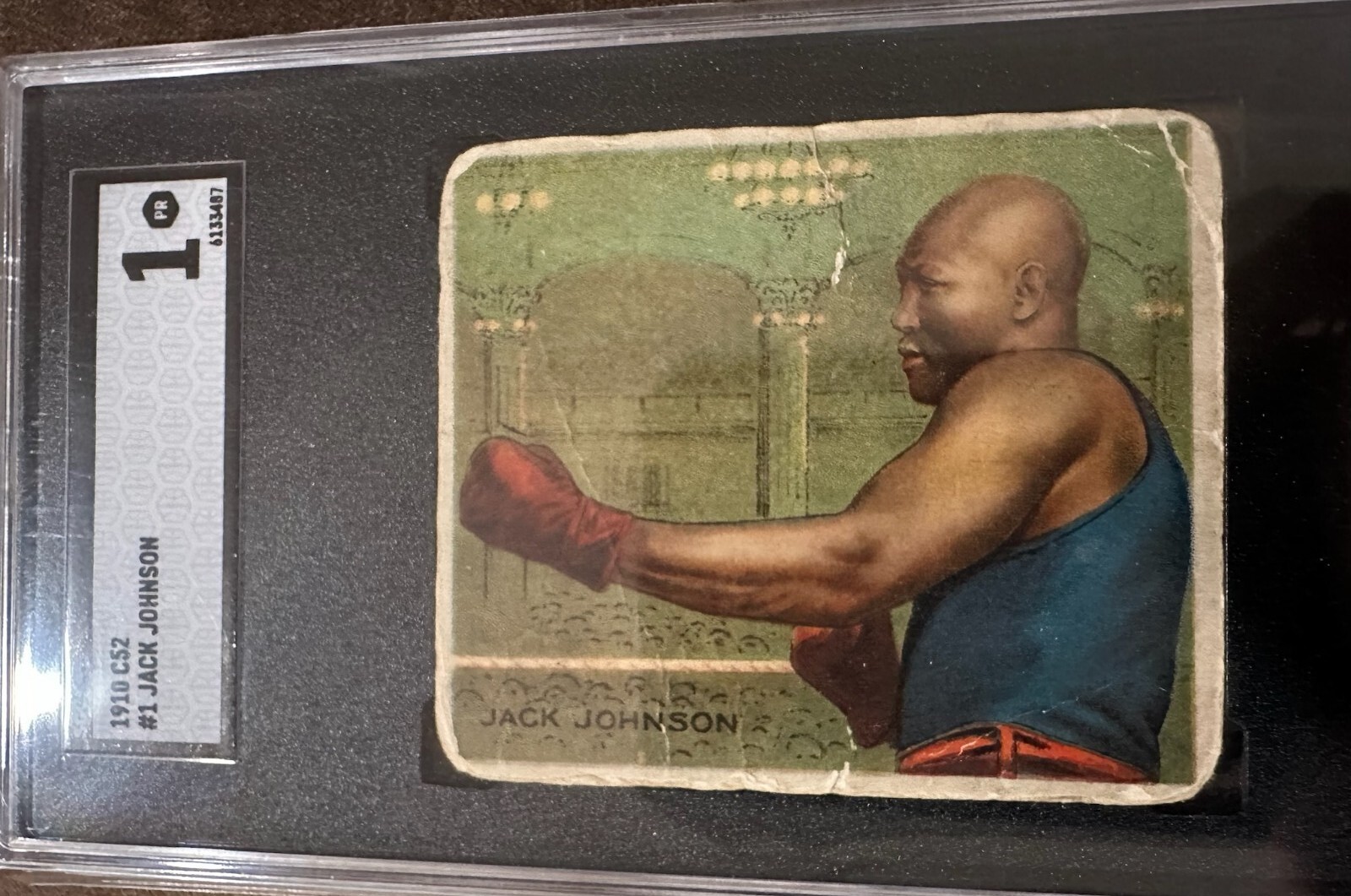 1910 C52 Jack Johnson #1 Boxing Grail  POP 6 TOTAL GRADED PSA & SGC (T218 T219)
