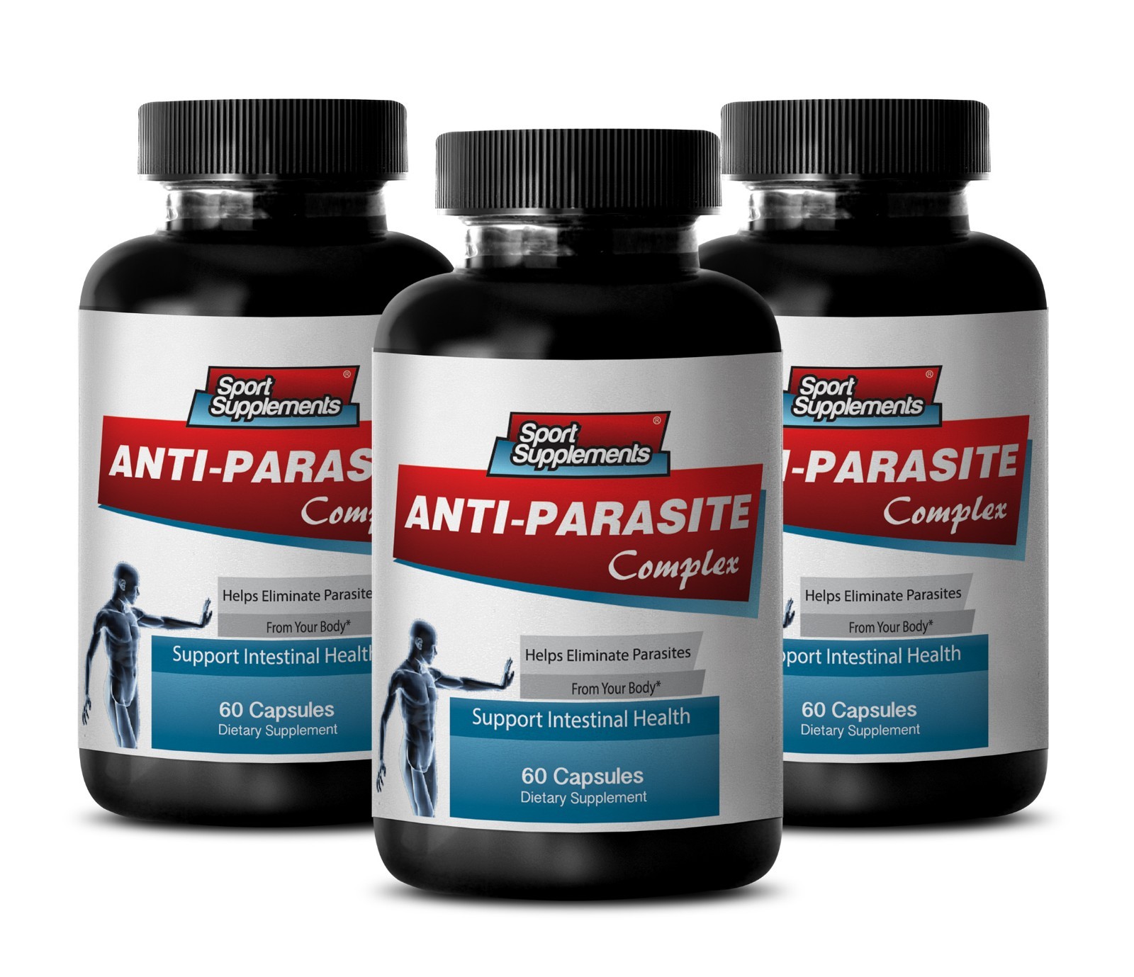 Expel Intestinal Worms Caps - Anti Parasite Cleanser 1485mg - Black Walnut 3B